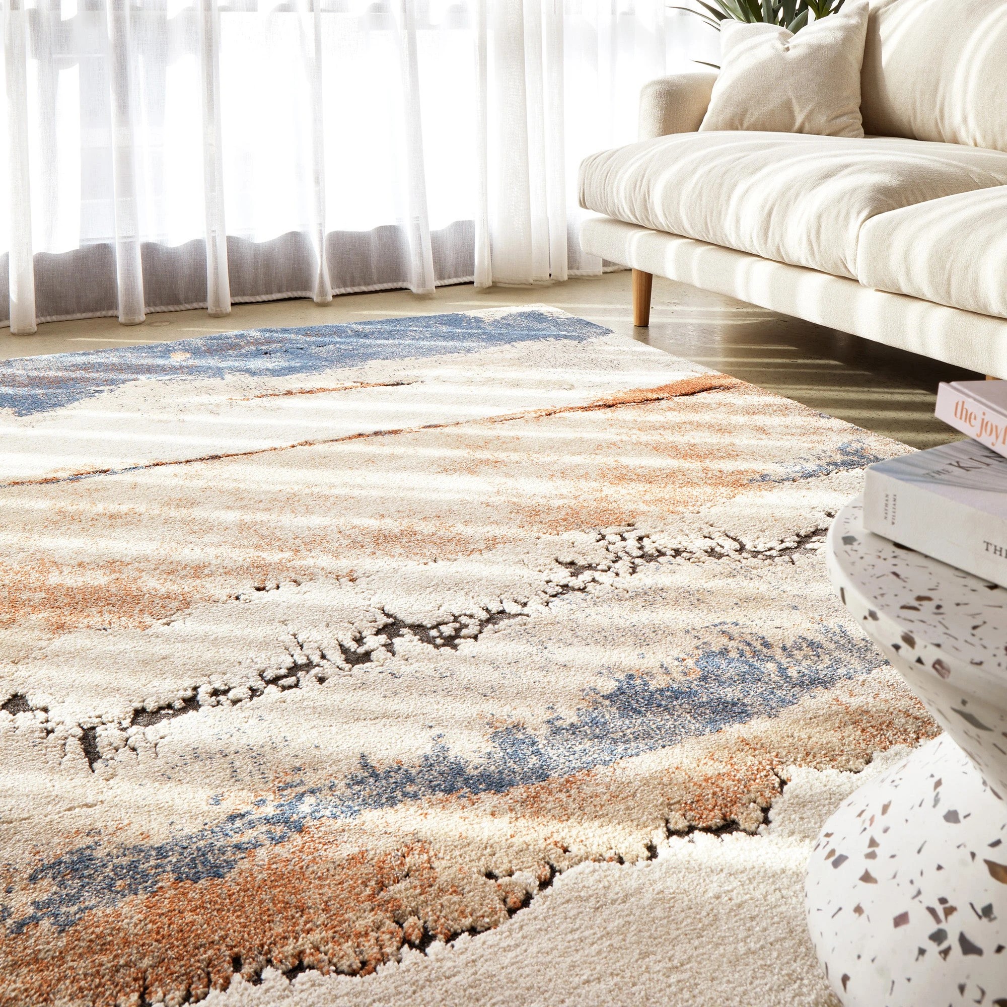 2 Common Ground Rugs Breezewood 66 230x160cm - Medium Indoor Floor Rug - White, 2 of 7