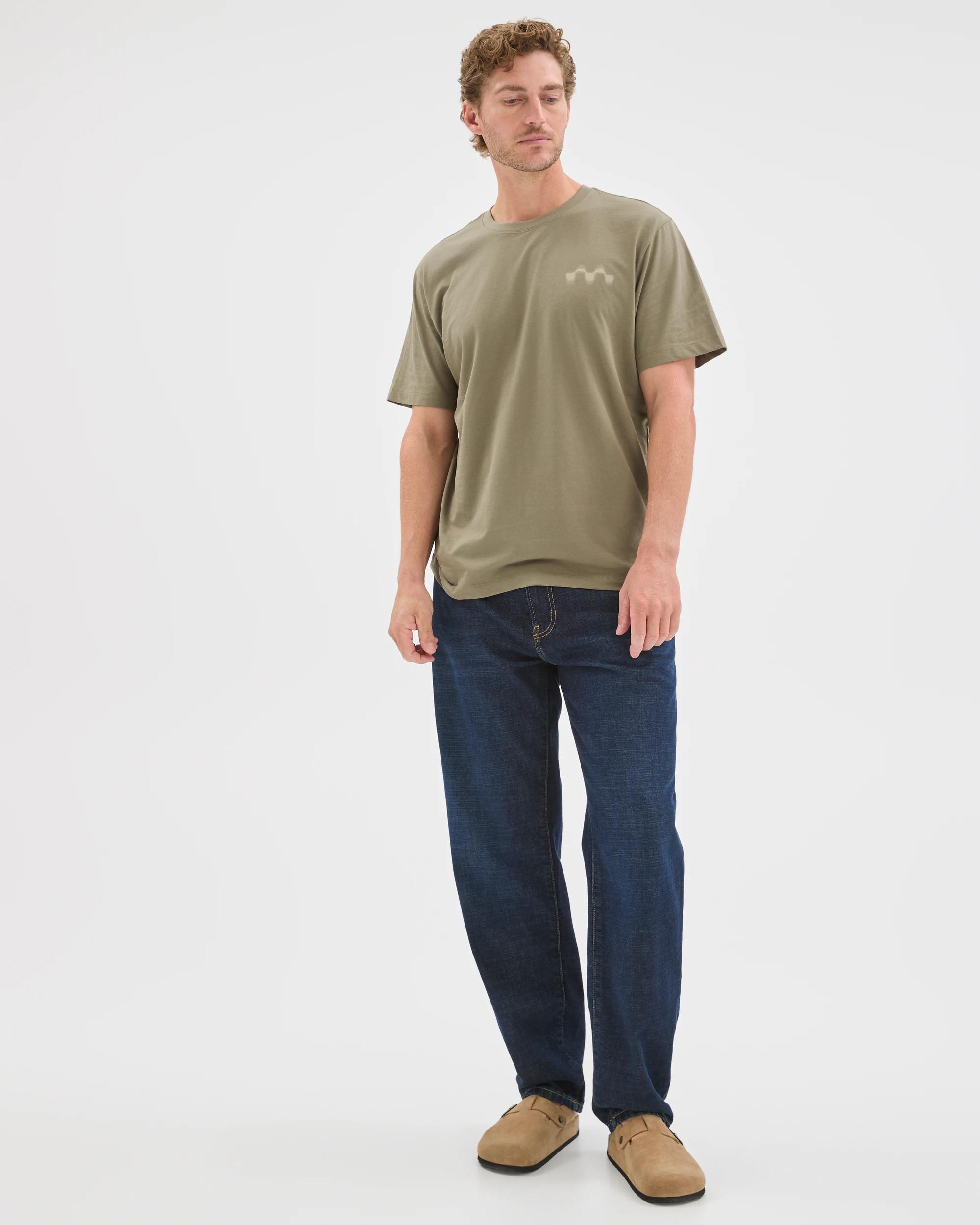 2 Target Man Australian Cotton Print T-Shirt KHAKI, 2 of 6