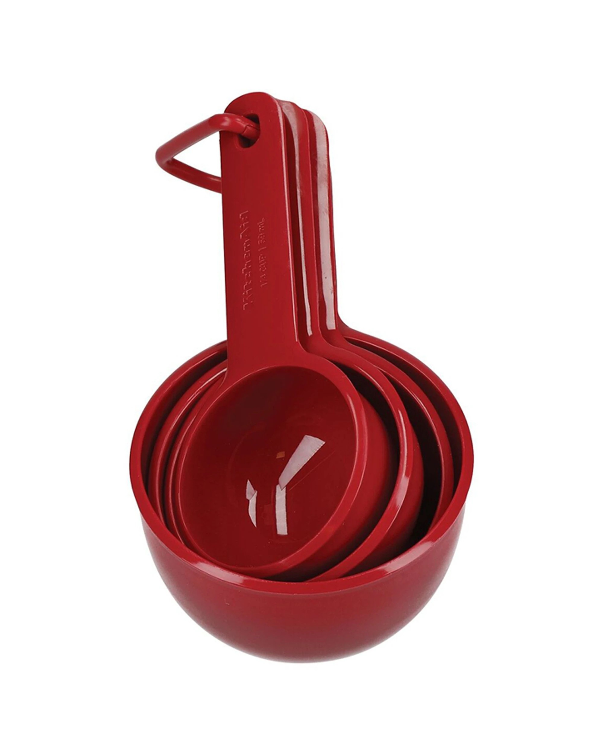 2 KitchenAid 4pc Plastic Measuring Cups Set Baking & Cooking Utensils - Red, 2 of 2