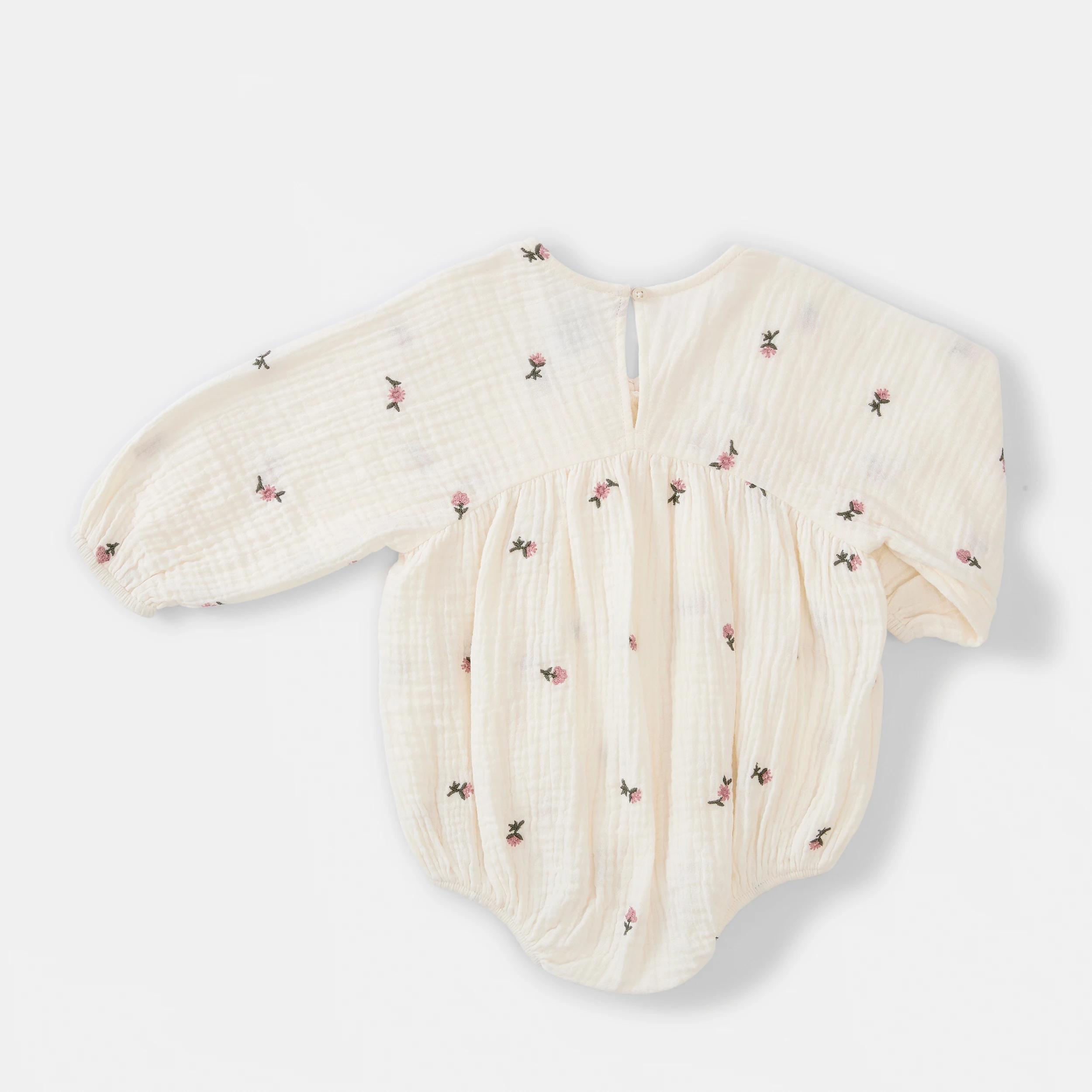 2 Crinkle Long Sleeve Bodysuit Vam Flr, 2 of 3