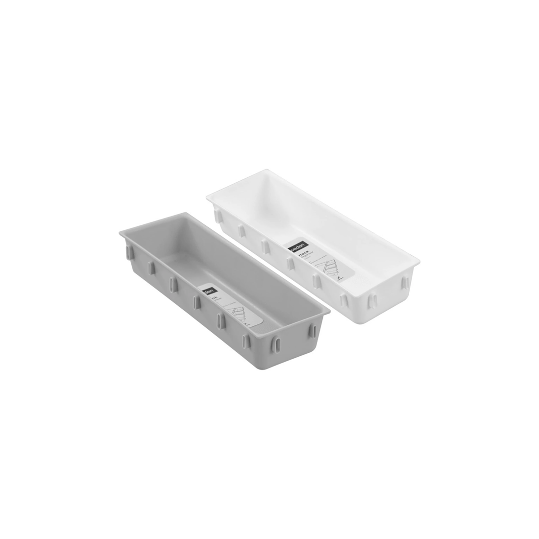 2 Boxsweden Interlock Drawer Organiser Rectangle 26x8.5cm - Assorted
 - multi, 2 of 5