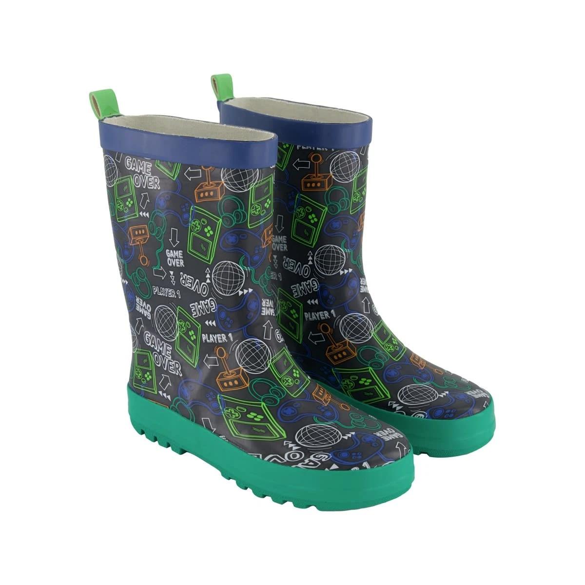 2 Senior All Over Print Rainboots Game Multi, 2 of 4