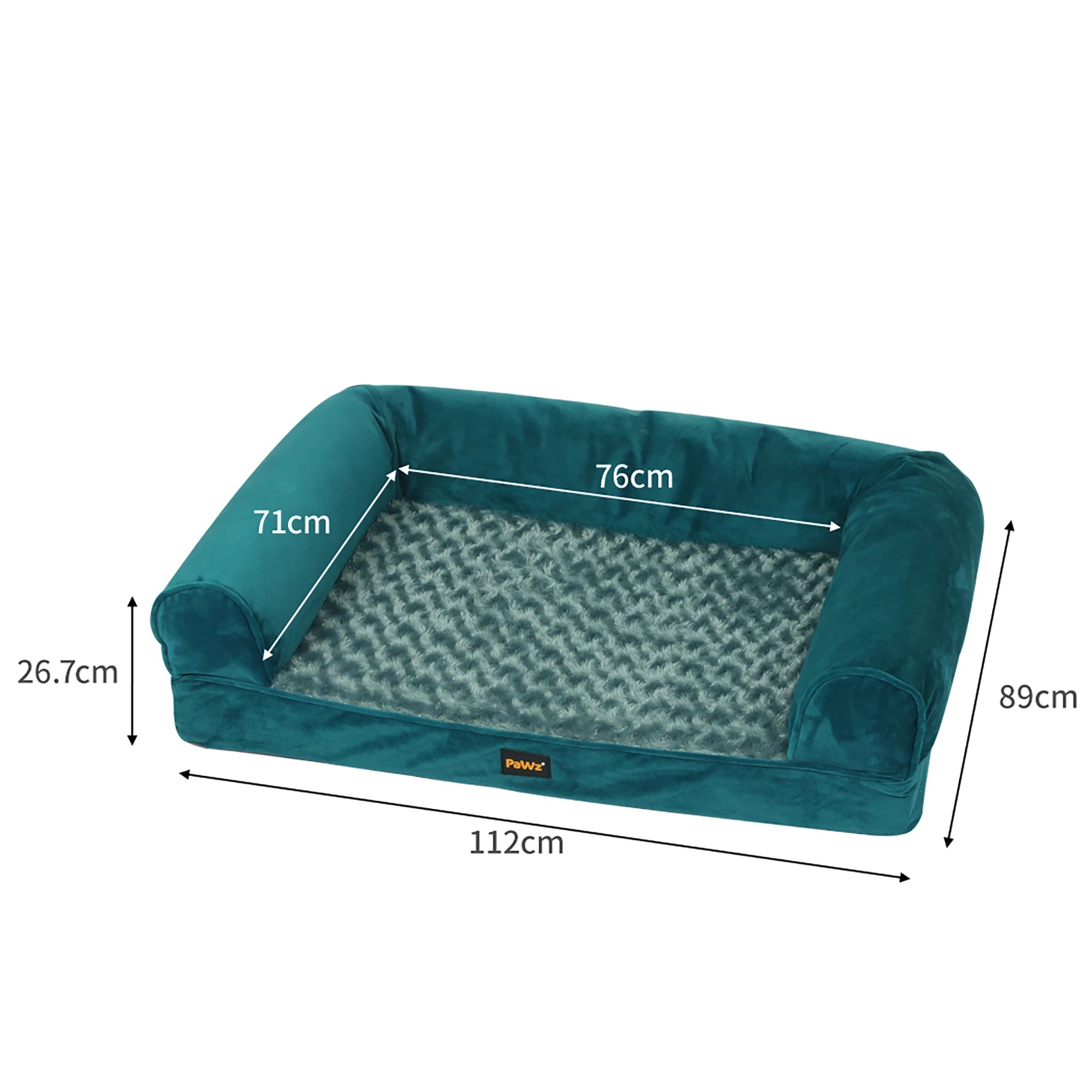 6 Pawz Pet Orthopedic Calming Bed Xl Blue, 6 of 7
