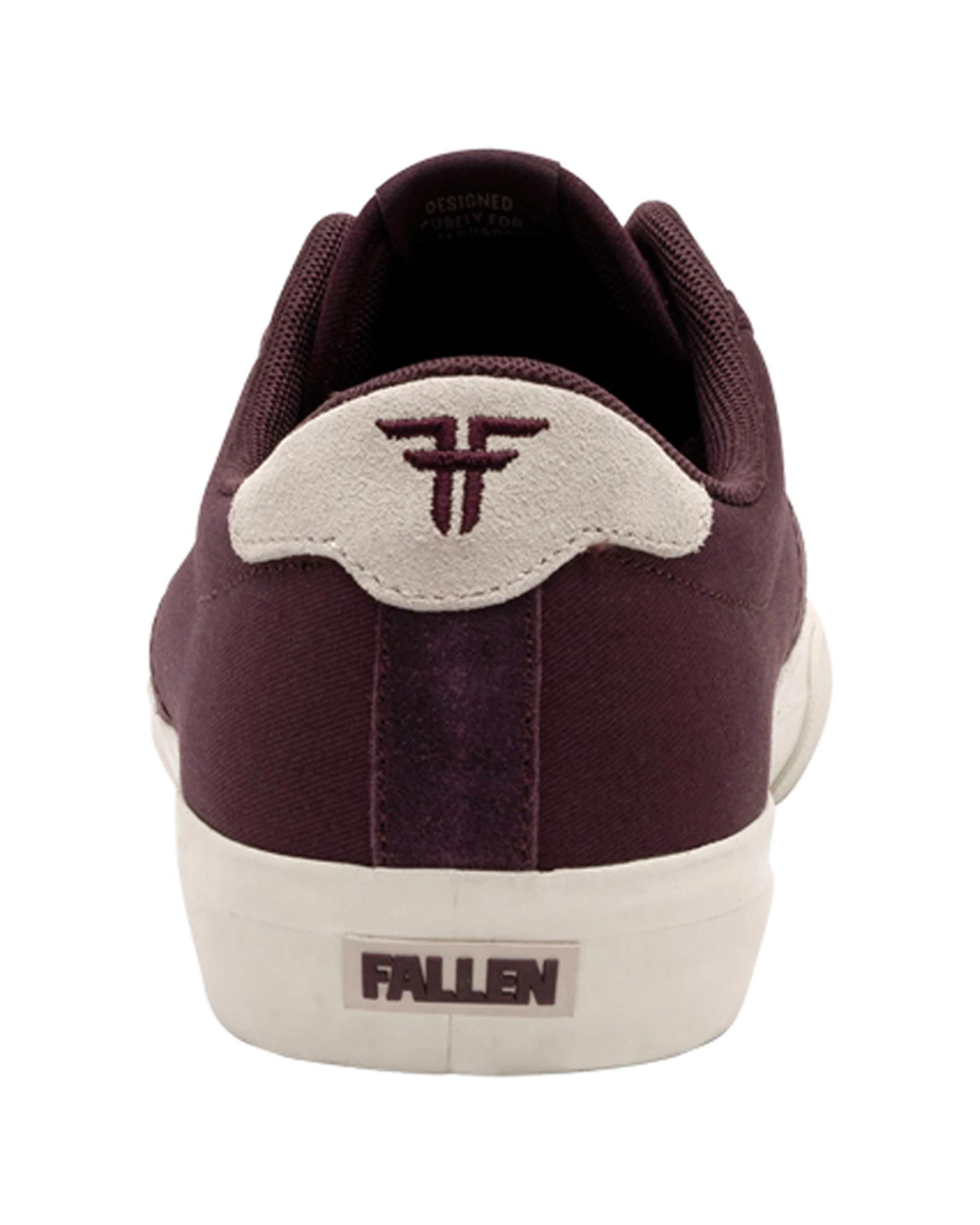 4 Fallen Footwear Bomber Skate Men's Shoe Vulcanized Durable Construction WINE/BONE, 4 of 5