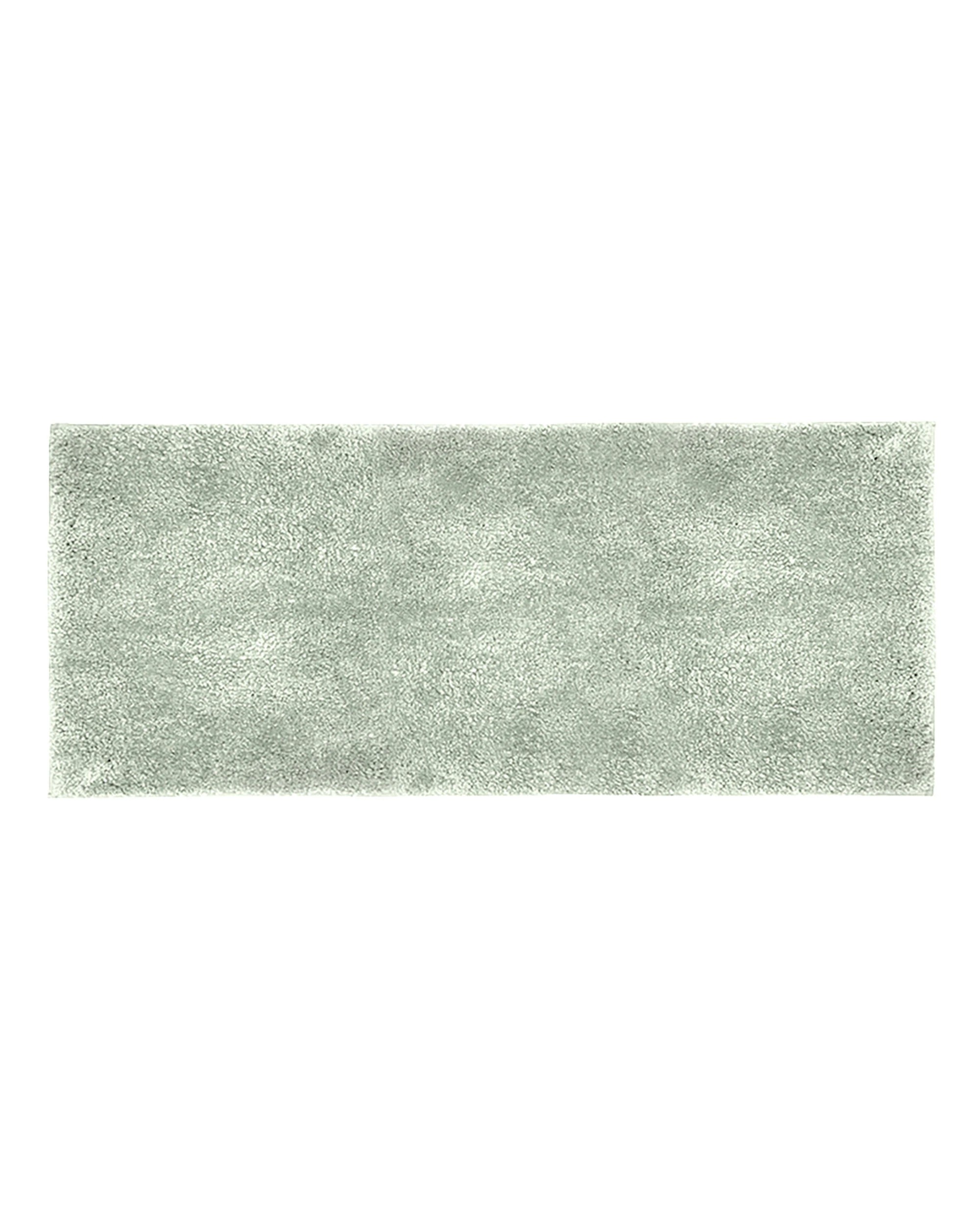 1 Bambury Microplush Bath Runner 50 x 140cm Sage Raised Pile Soft Cushioning Non Slip - Green, 1 of 1