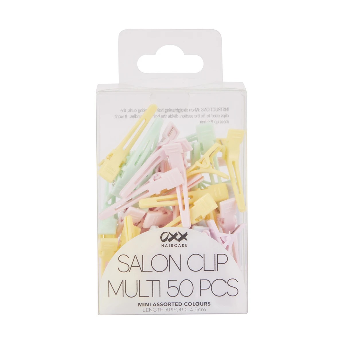 5 OXX Haircare 50 Piece Multi Salon Hair Clips - Green, Yellow, Pink, Purple and Blue, 5 of 5
