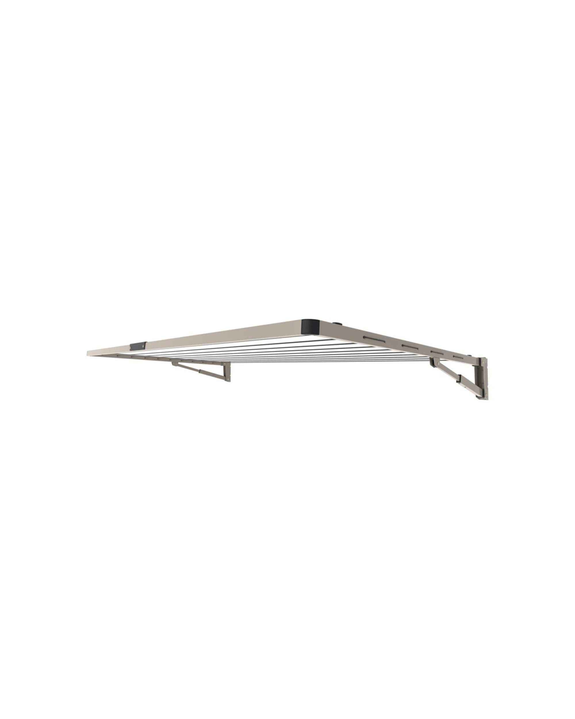 1 Hills Everyday Single Folding Frame Clothesline Galvanised Steel Autumn Stone
 - Natural, 1 of 3