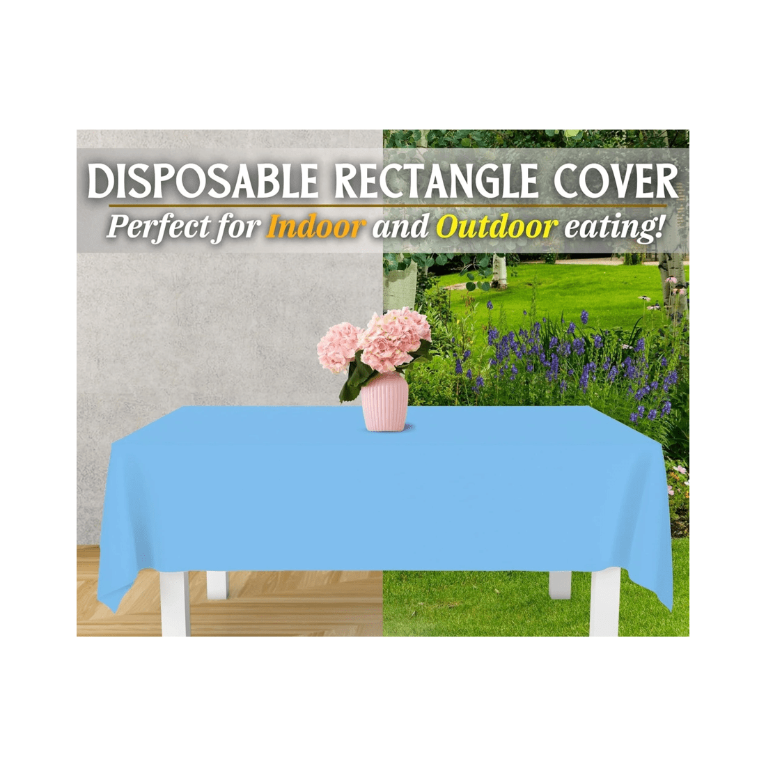 3 BR Home Reusable and Washable Table Cloth for Christmas Parties, 137cm x 274cm, 3 of 6