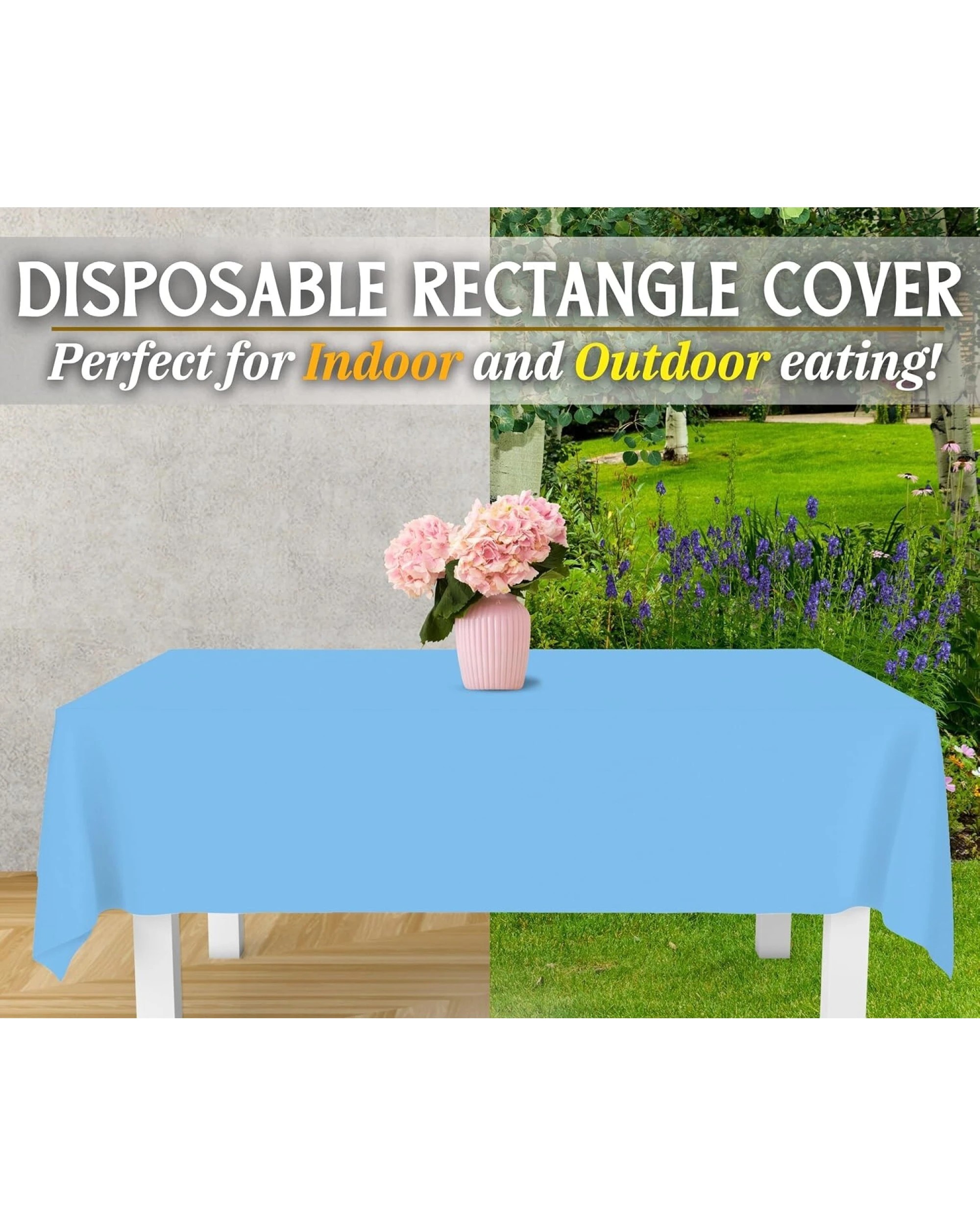 3 BR Home Reusable and Washable Table Cloth for Christmas Parties, 137cm x 274cm, 3 of 6