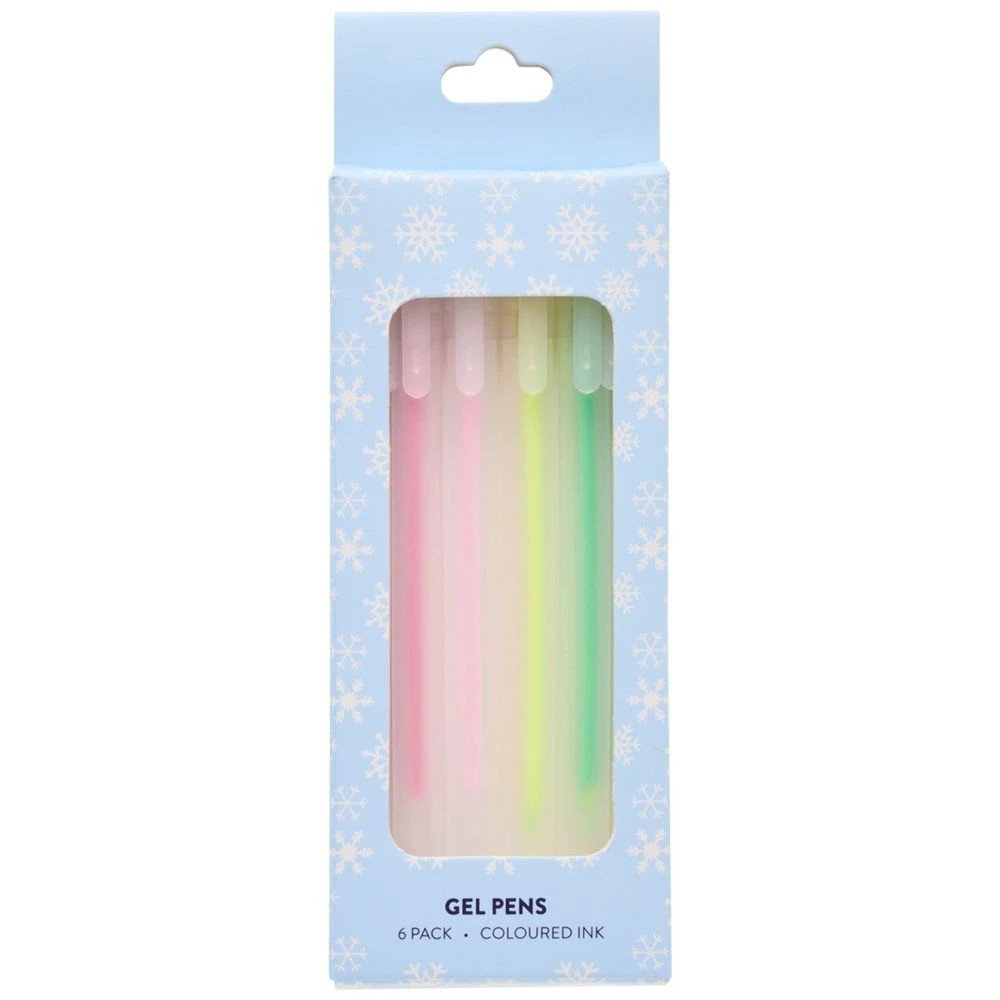 1 Snowflake Gel Pens 6 Pack, 1 of 2
