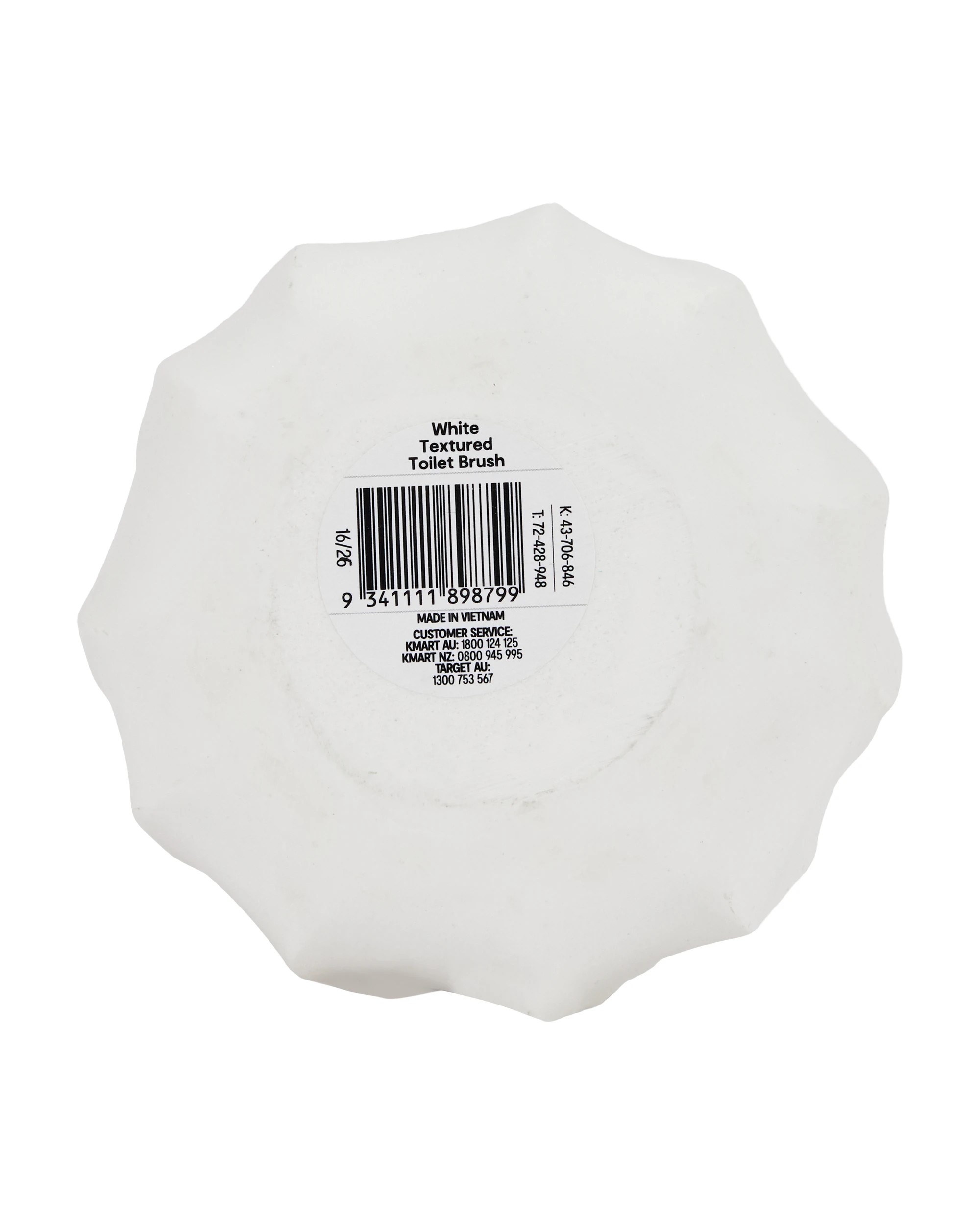 7 White Textured Toilet Brush, 7 of 7