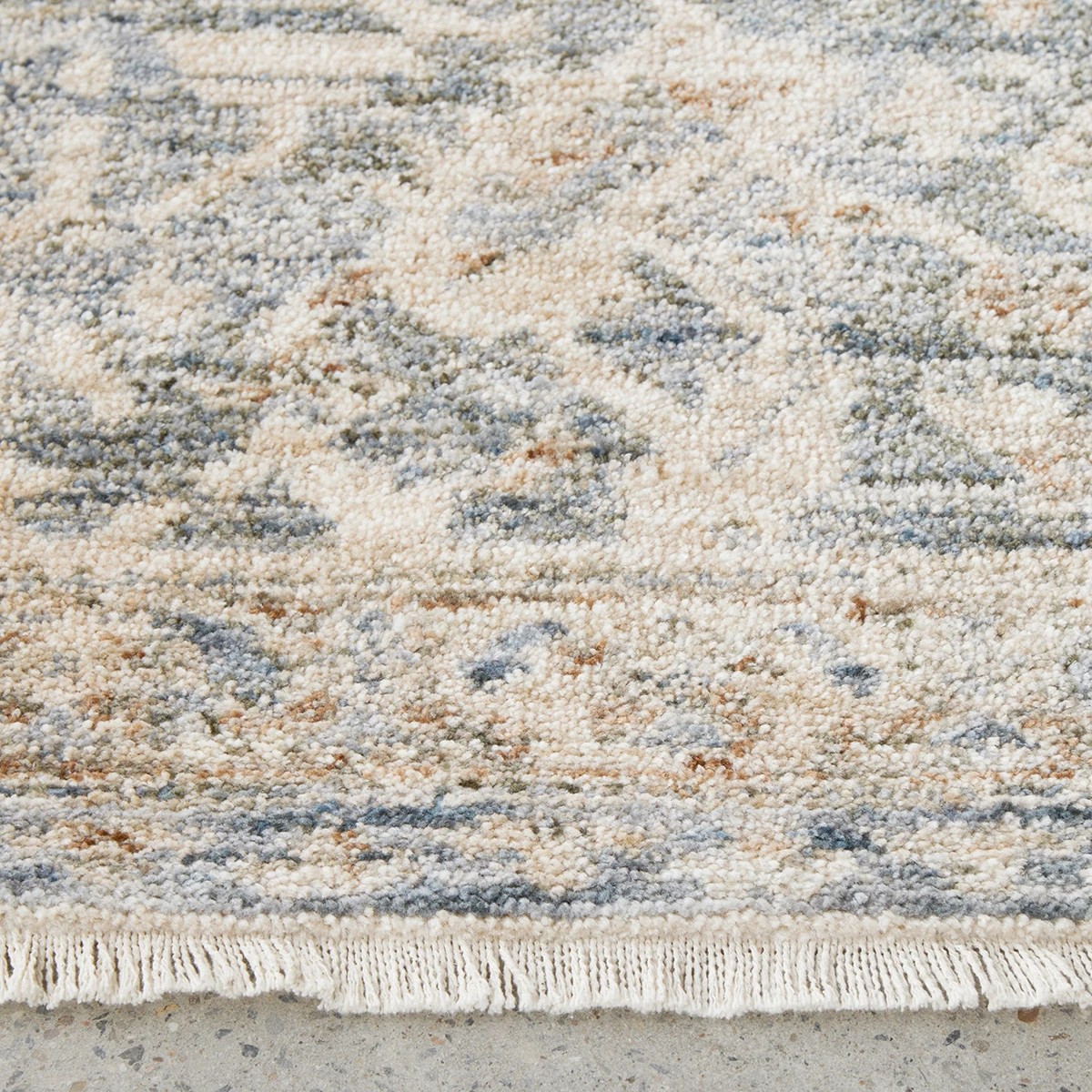 5 Common Ground Rugs Aegean Alvin 400x80cm - Large Runner Power Loomed Rug - Blue, 5 of 9