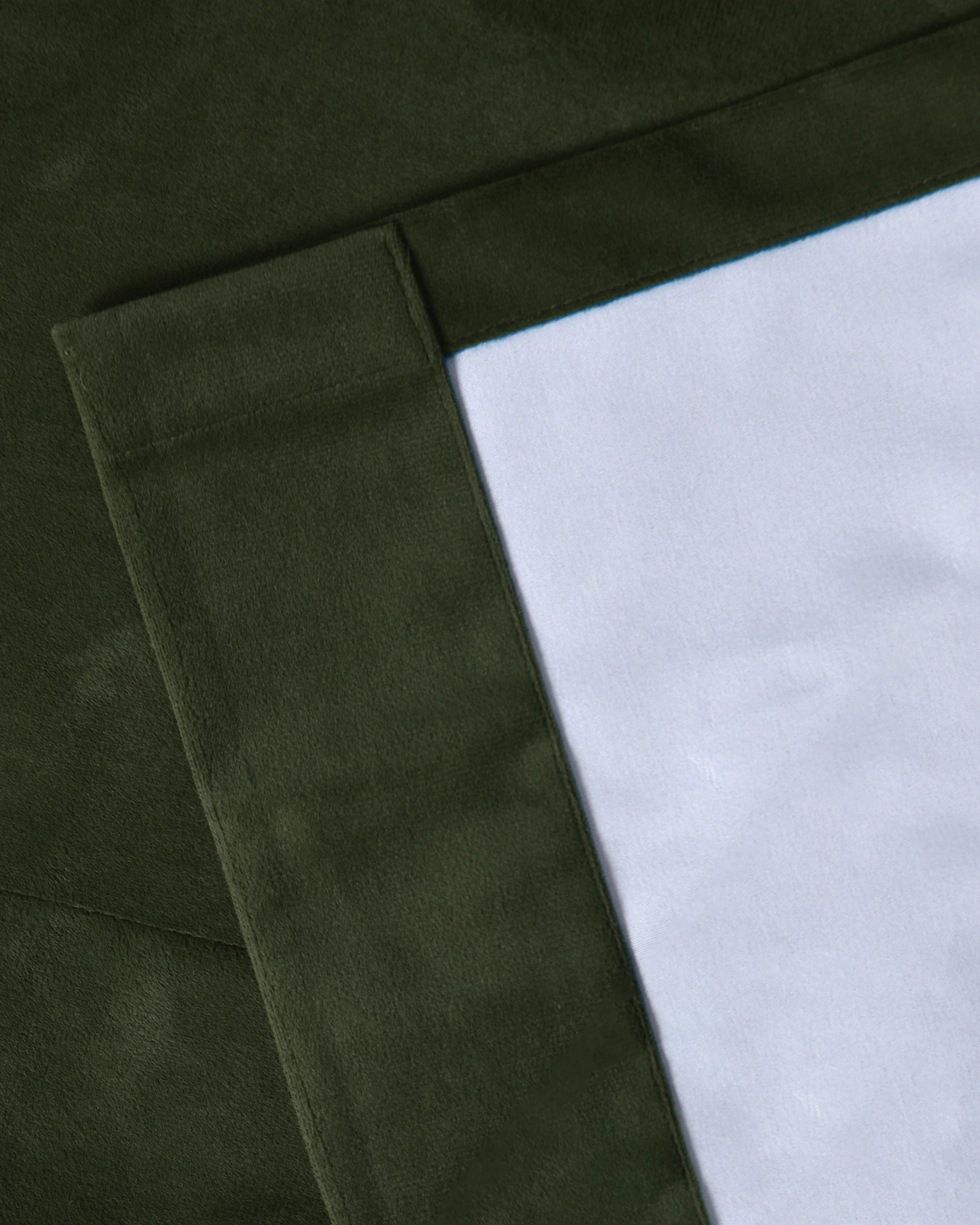 5 Cadence & Co. Byron Matte Velvet 100% Blockout Eyelet Curtains Twin Pack 135x223cm - Olive, 5 of 6