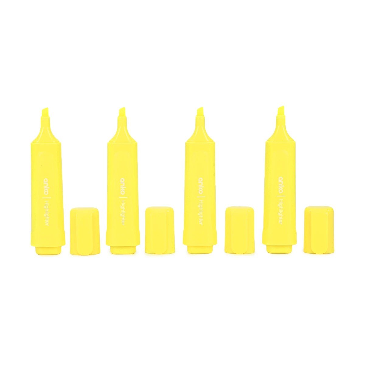 3 4 Pack Highlighters - Neon Yellow, 3 of 5