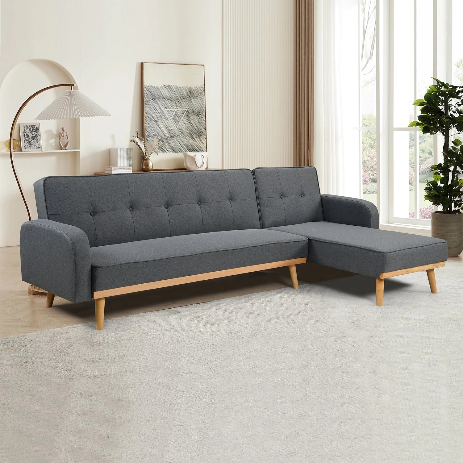 2 Foret 3seater Sofa Lounge Convertible Couch Furniture Ottoman Chaise Recliner L Shaped, 2 of 10