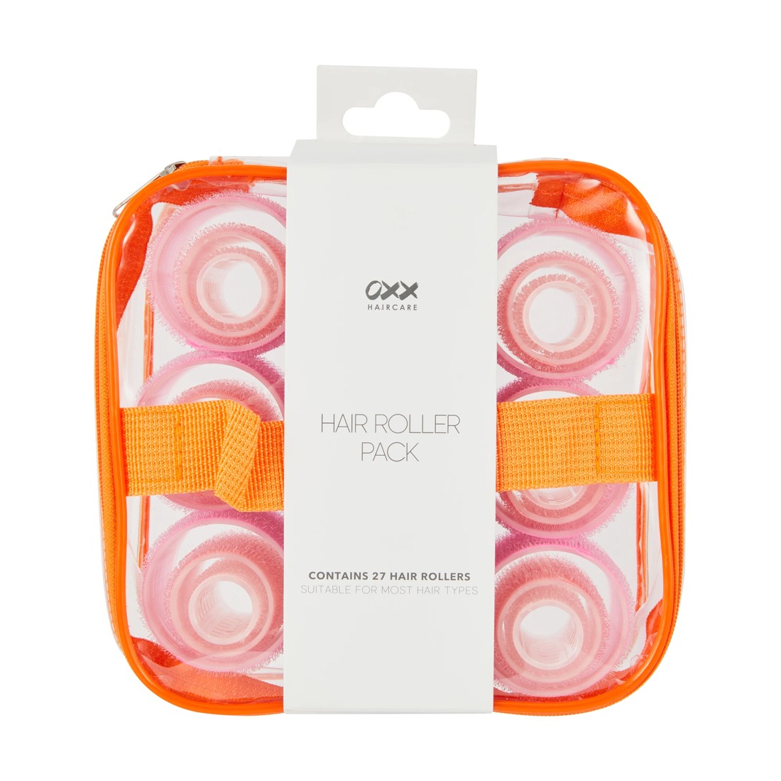 1 OXX Haircare 27 Pack Hair Rollers - Pink, 1 of 5