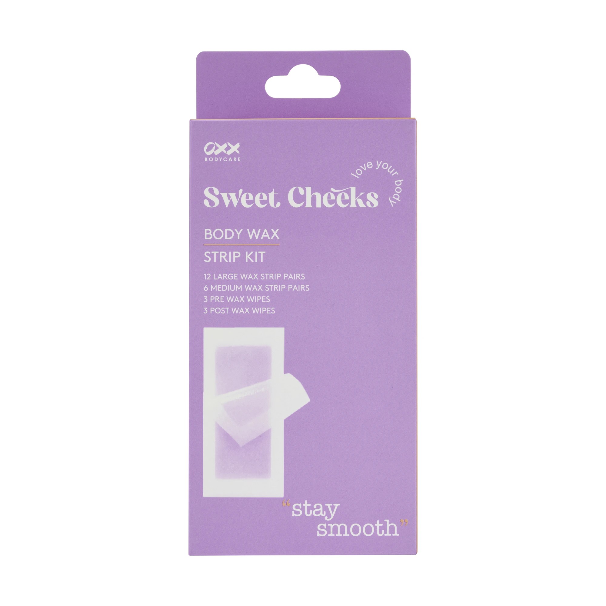 1 OXX Bodycare Sweet Cheeks Body Wax Strip Kit, 1 of 7