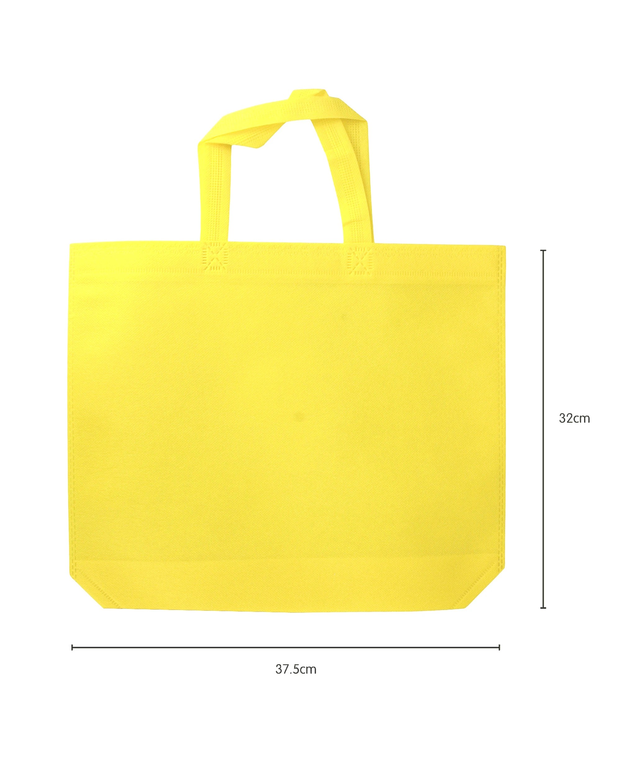2 Partyrama Tote Bags Medium Pack of 12 - Yellow, 2 of 3