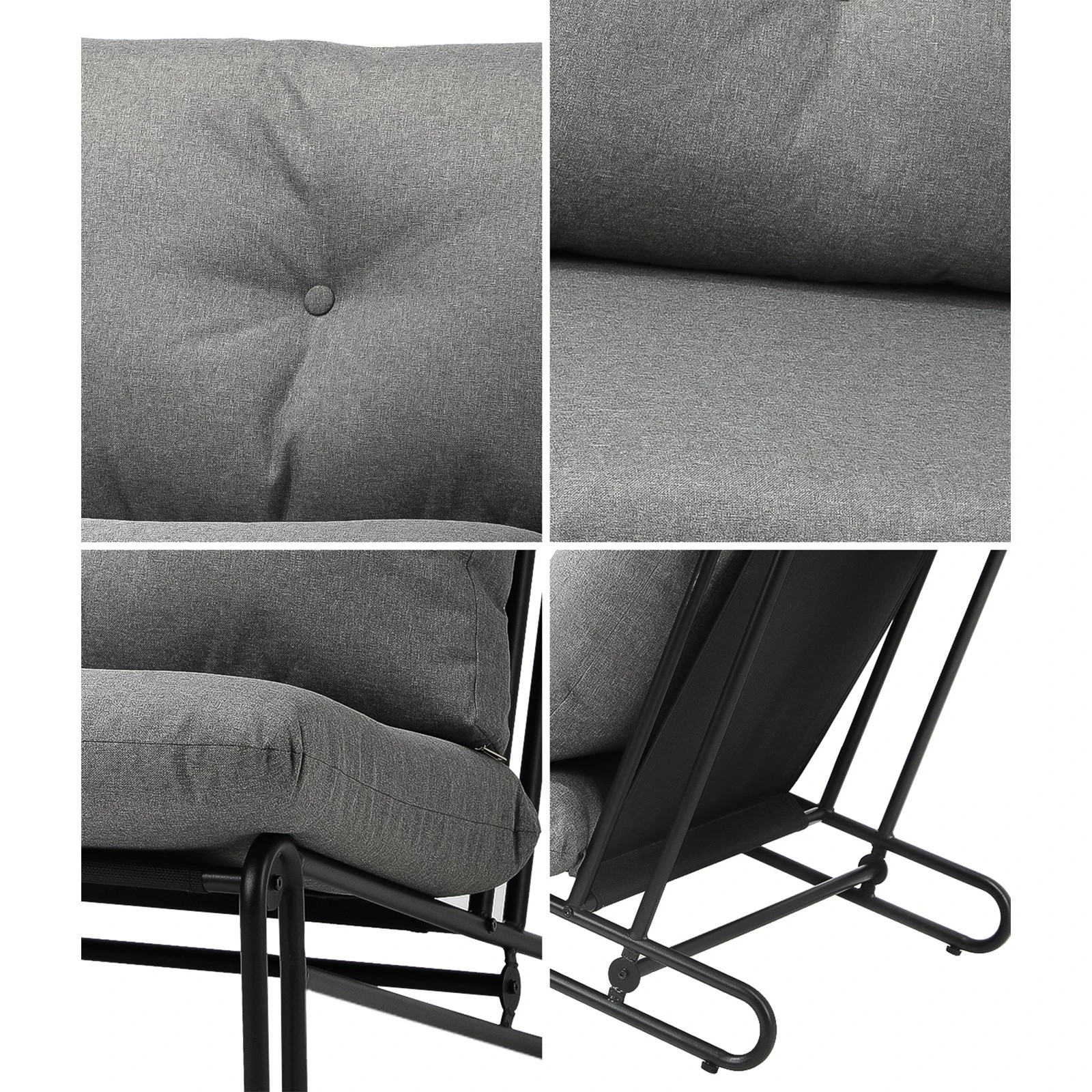 6 Livsip 2x Outdoor Lounge Chairs Patio Furniture Garden Sofa With Cushions
 - Multi, 6 of 10