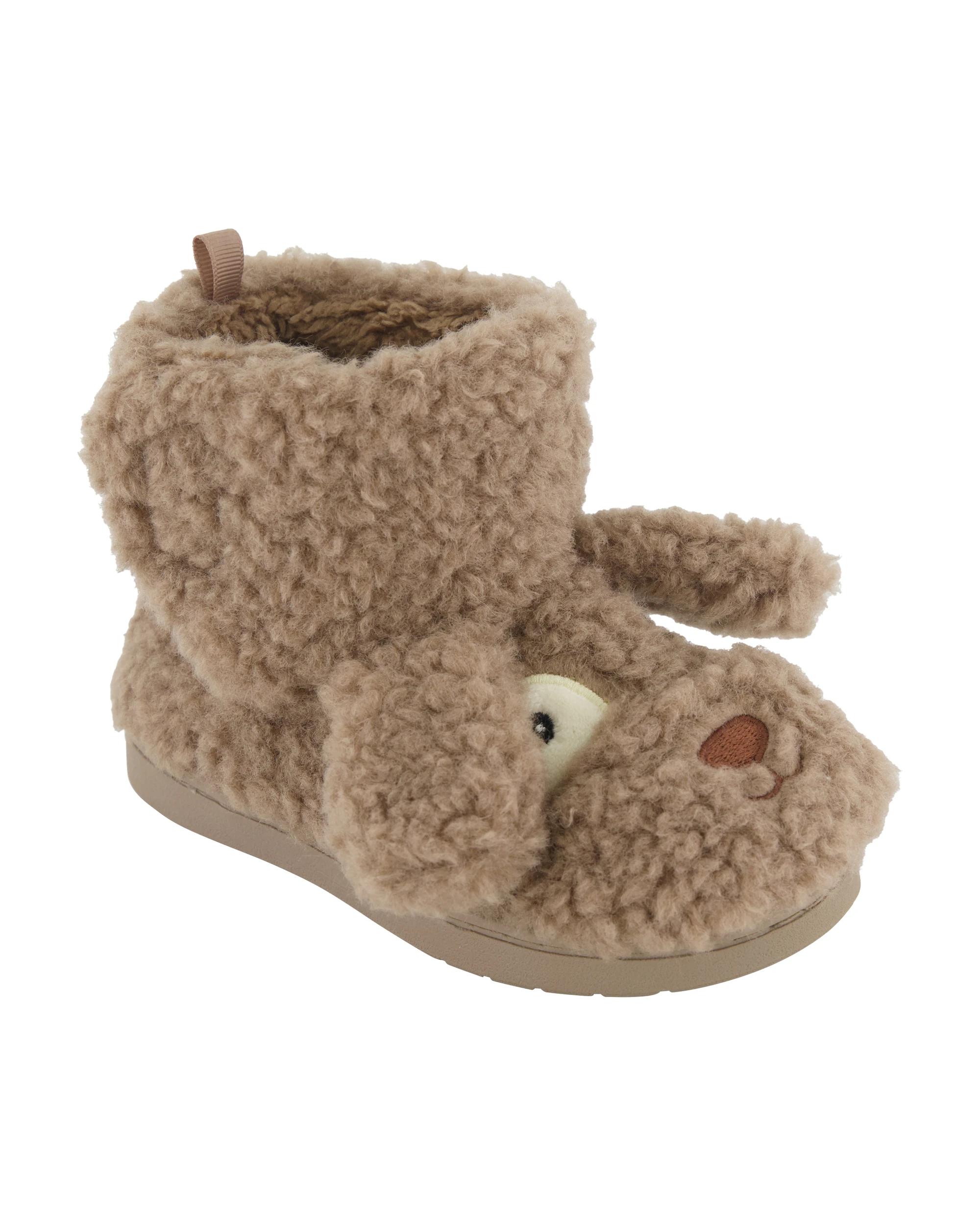 1 Junior Novelty Slipper Boots Dog, 1 of 4