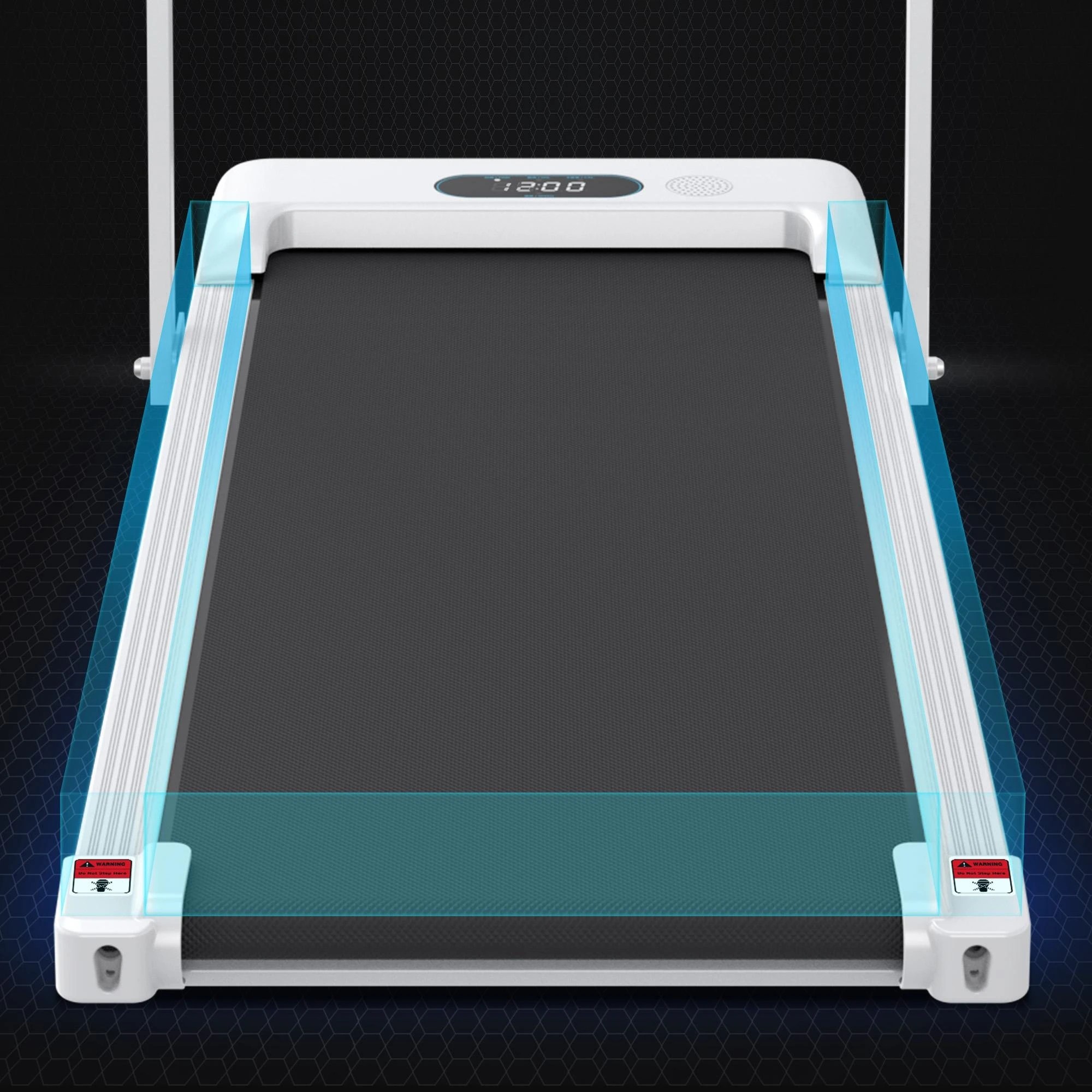 7 Black Lord Treadmill Electric Walking Pad Home Office Gym Fitness Foldable - White, 7 of 9