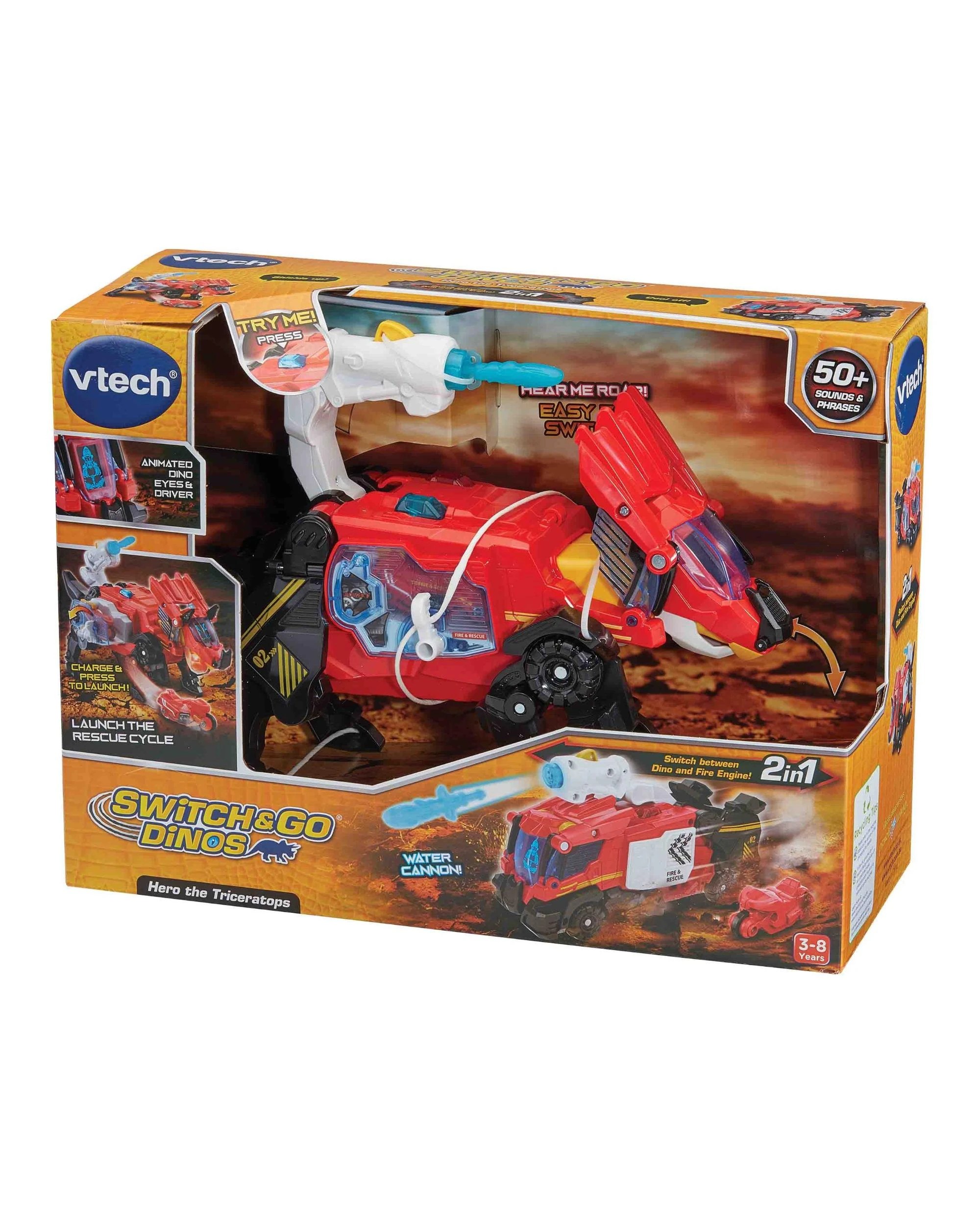 2 VTech Switch and Go Dinos Hero the Triceratops, 2 of 10