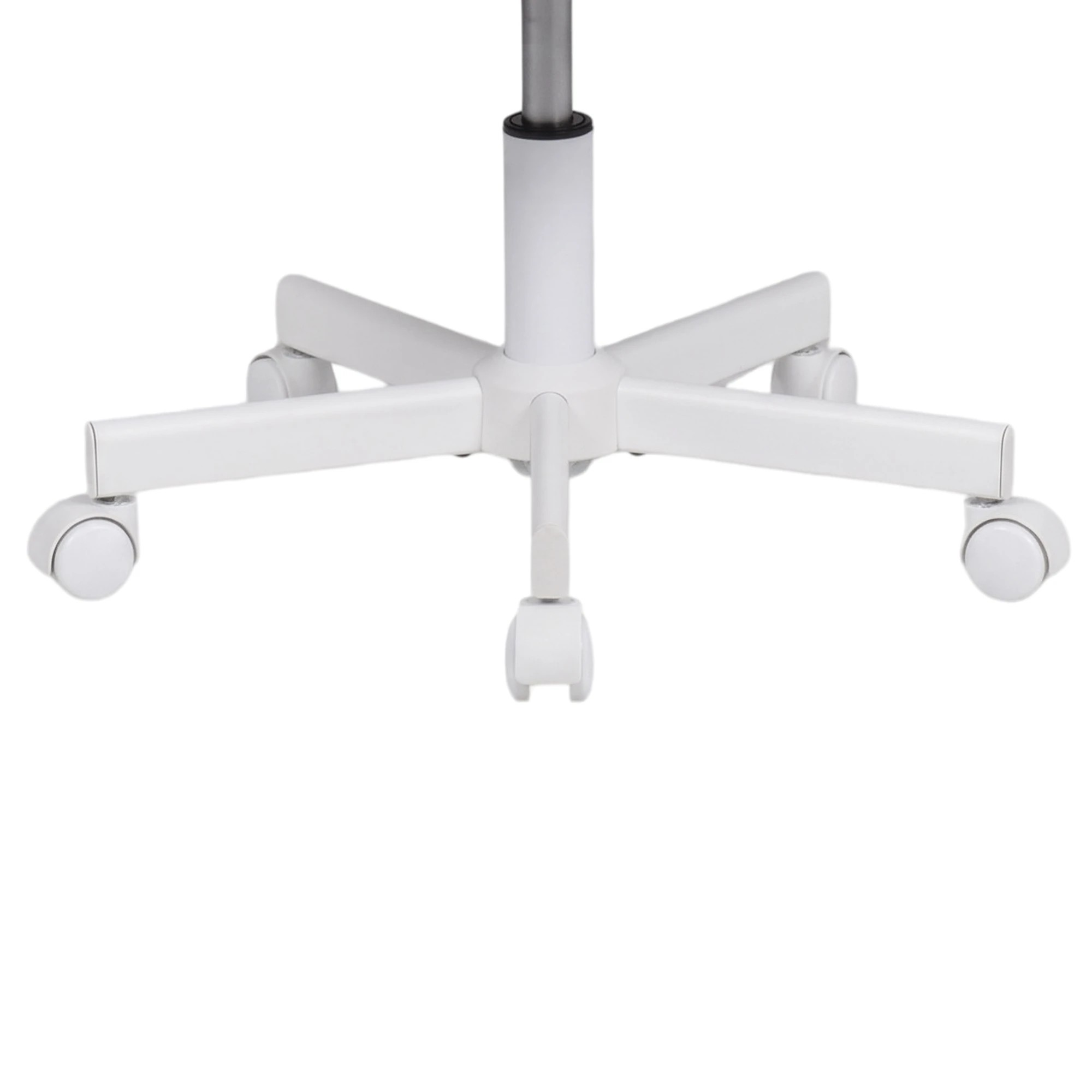 5 Advwin Teddy Fleece Vanity Chair Swivel Makeup Desk Chair with Wheels - White, 5 of 8