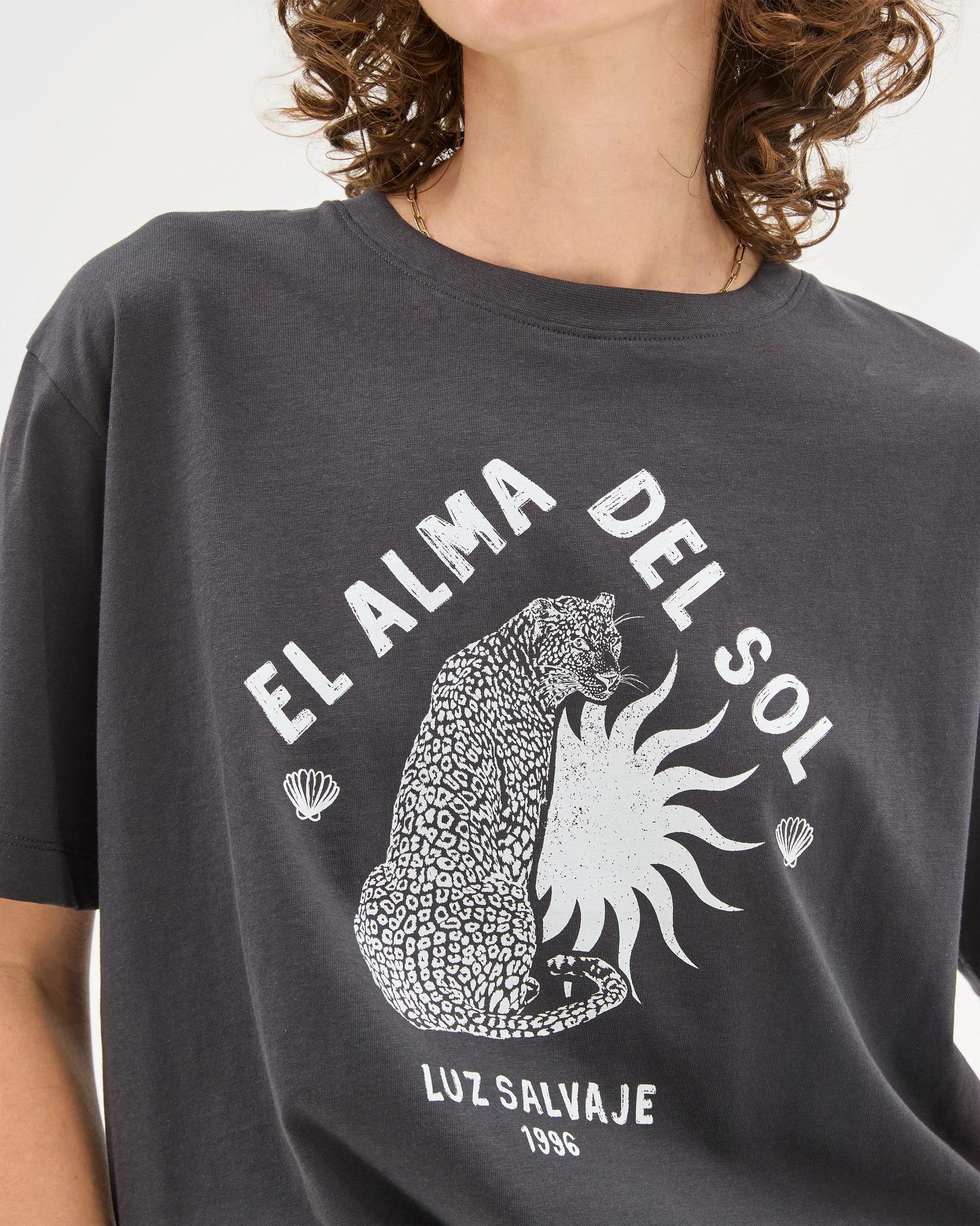 3 Target Australian Cotton Step Hem Boxy Crop T-Shirt PHANTOM LEOPARD, 3 of 6