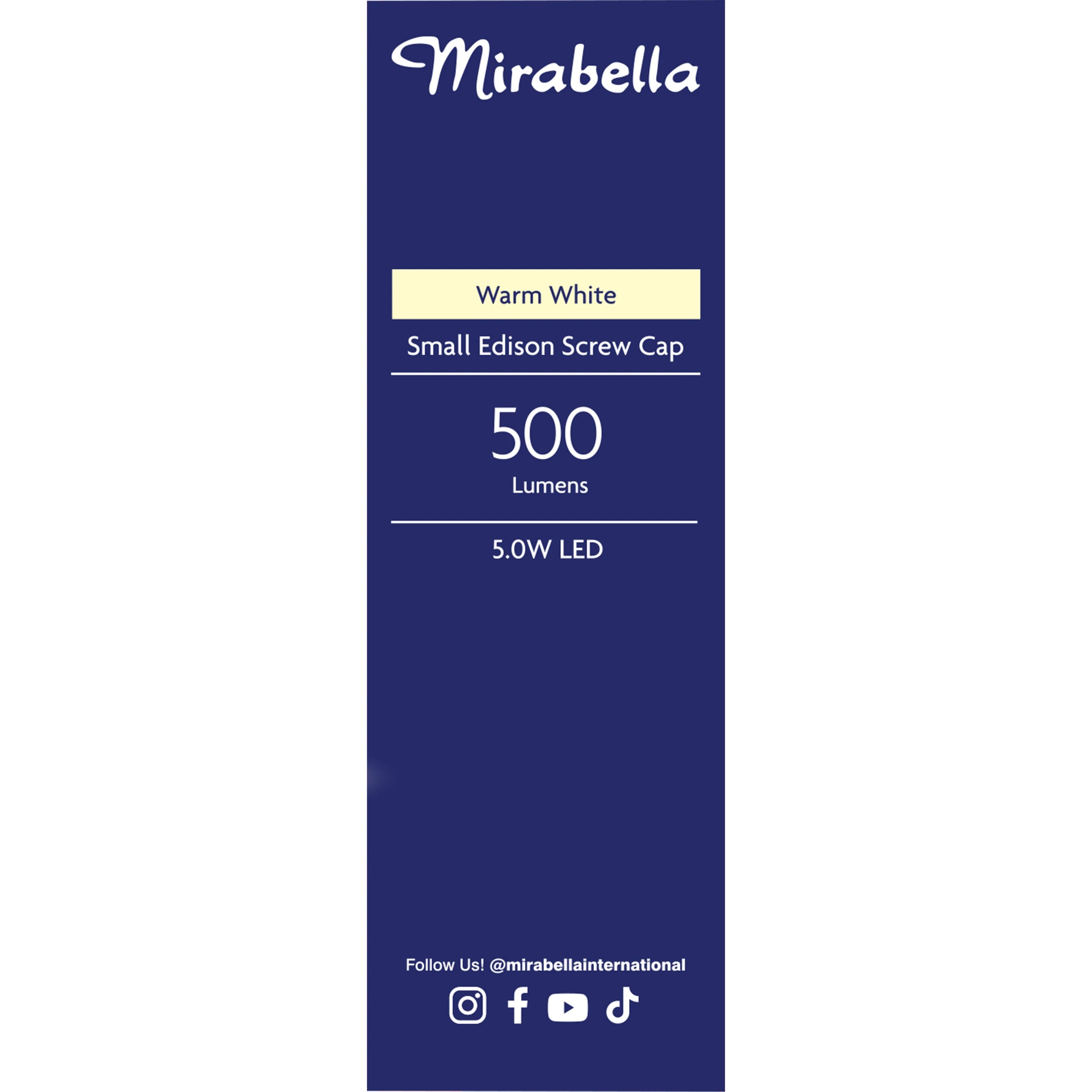 4 Mirabella E14 5W LED Warm White Candle Bulb, 4 of 6