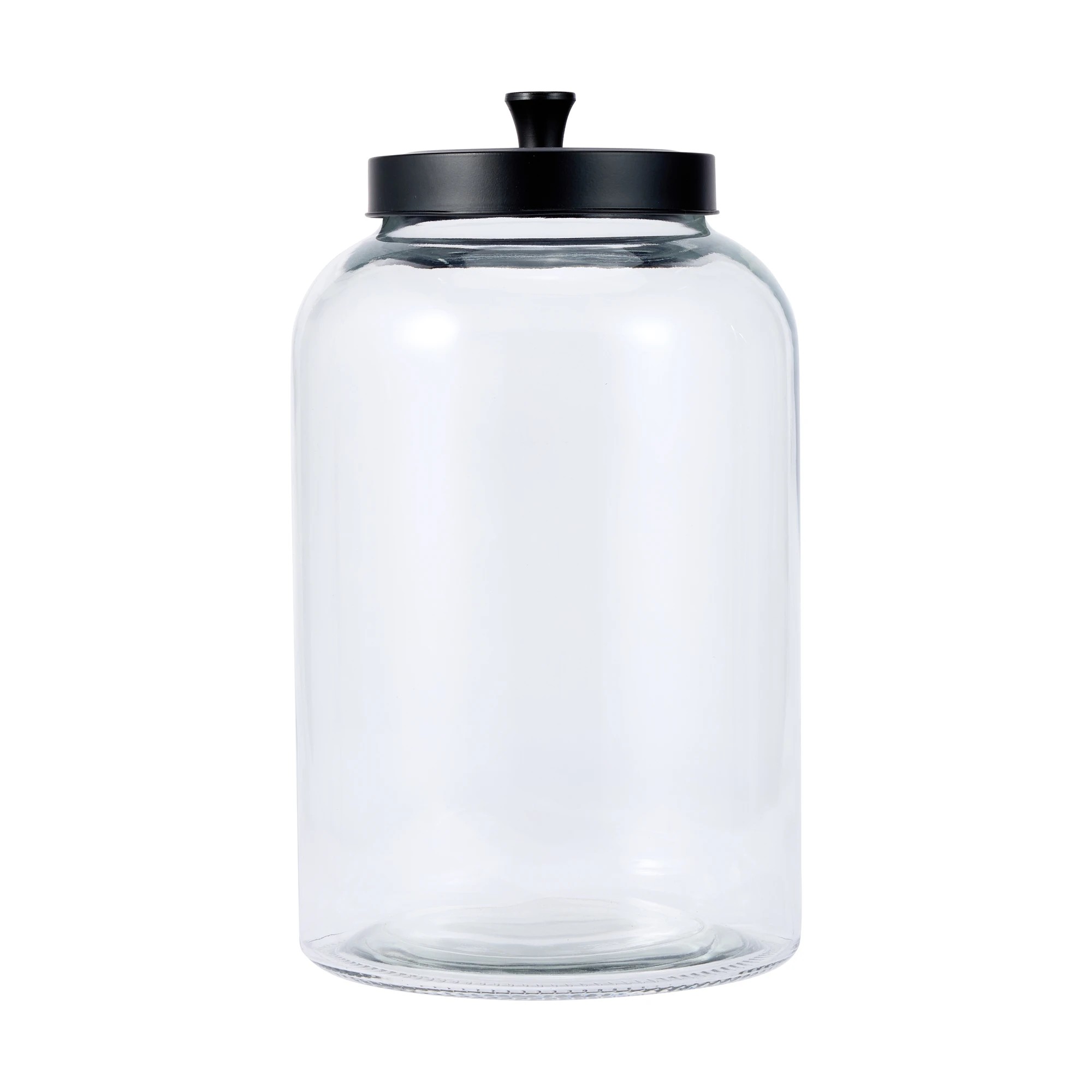 1 5.6L Glass Jar with Black Metal Lid, 1 of 3