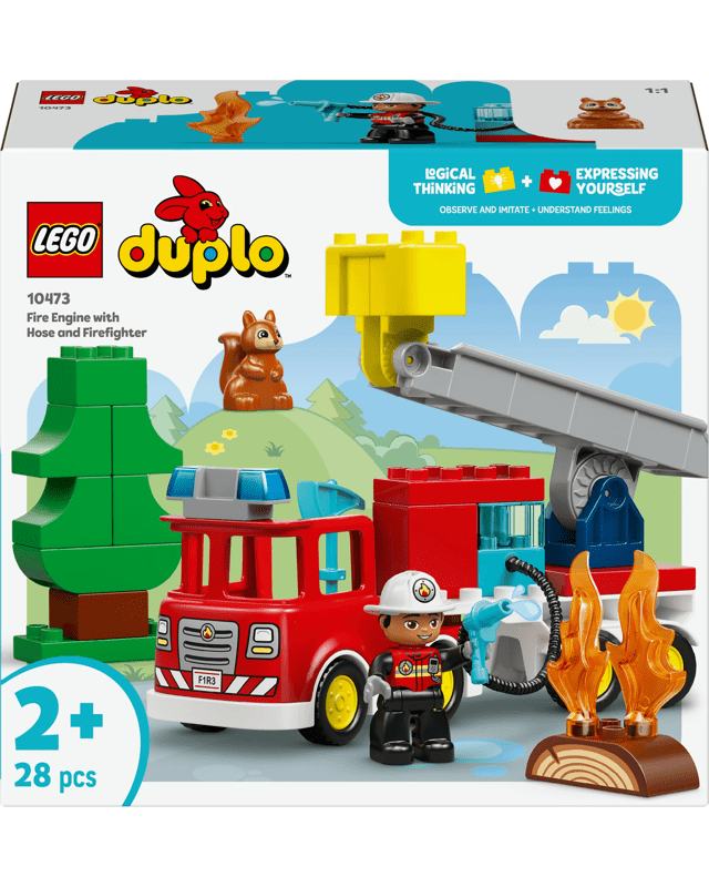 LEGO DUPLO Town Fire Engine with Hose and Firefighter 1
