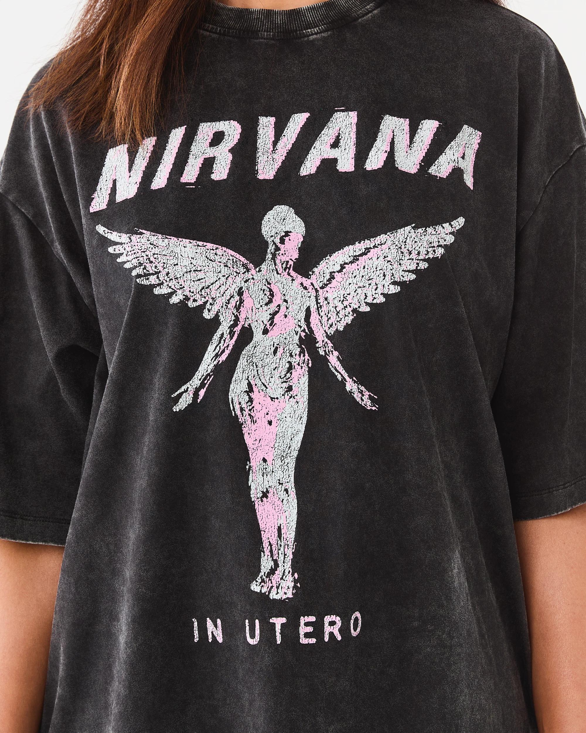 5 Short Sleeve Oversized Premium Nirvana License T-shirt Nirvanawsh, 5 of 5