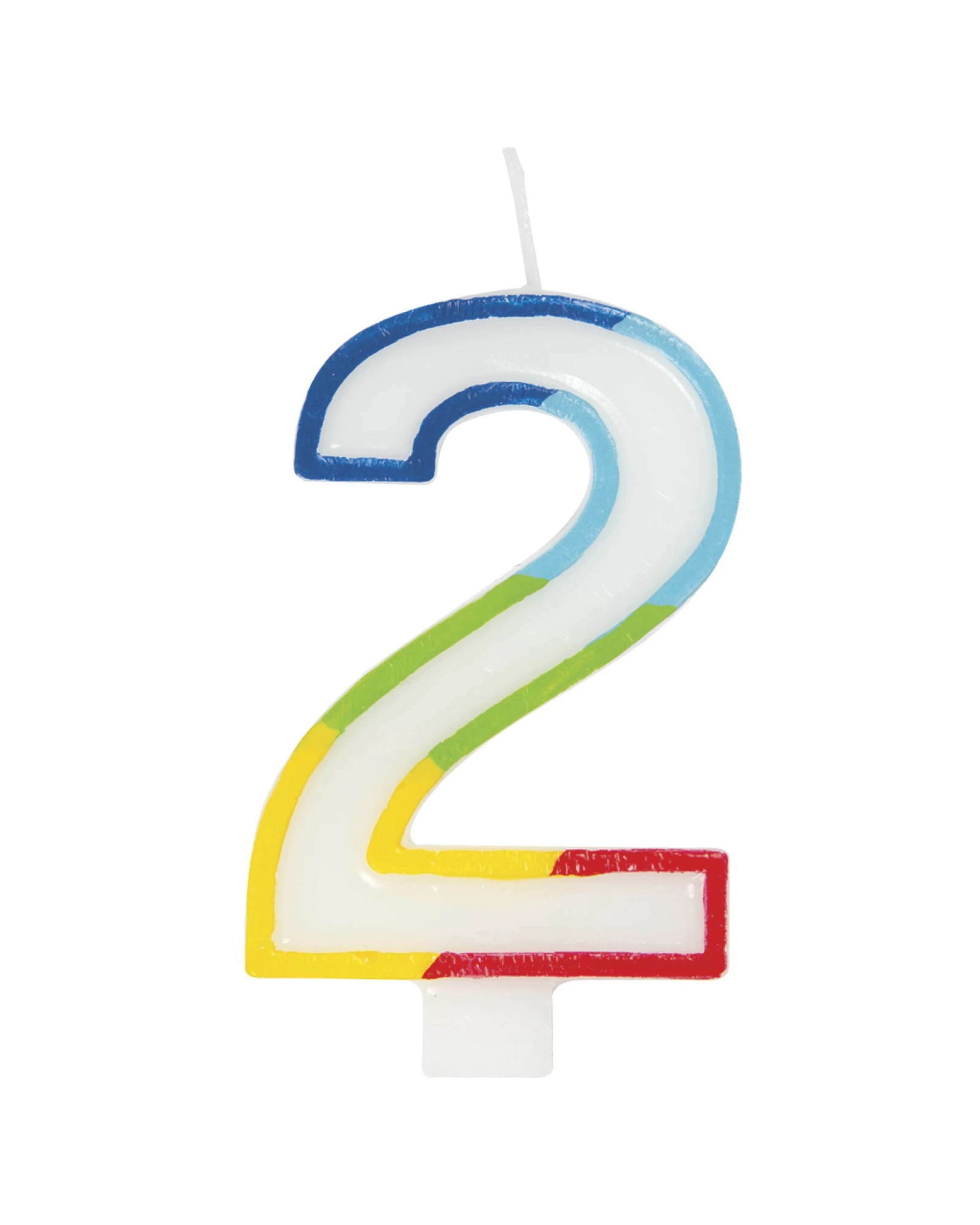 1 Unique Number 2 Candle - Multi, 1 of 1