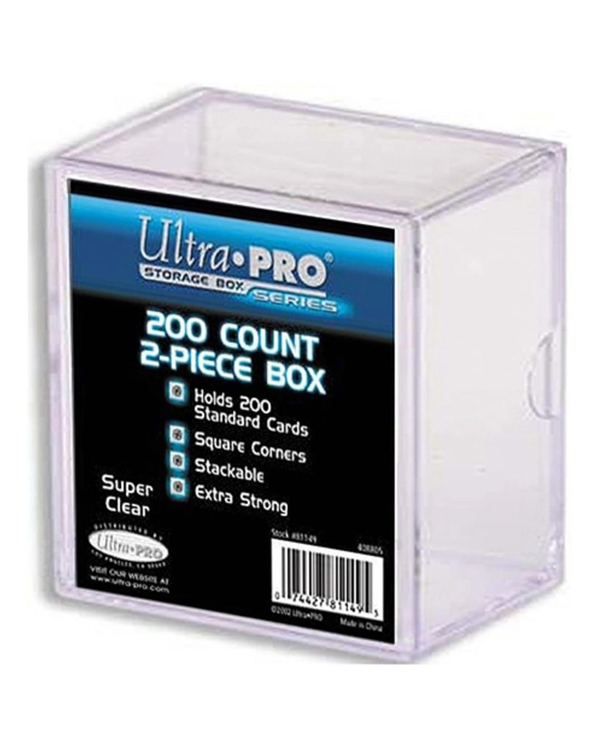 1 Ultra Pro 2-Piece 200 Count Clear Card Storage Box, 1 of 3