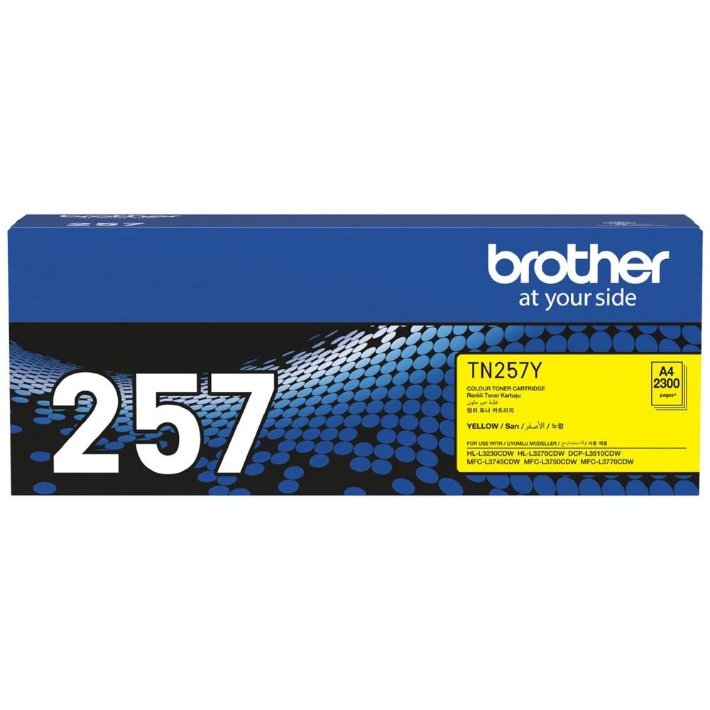 1 Brother TN 257 Toner Cartridge Yellow, 1 of 1