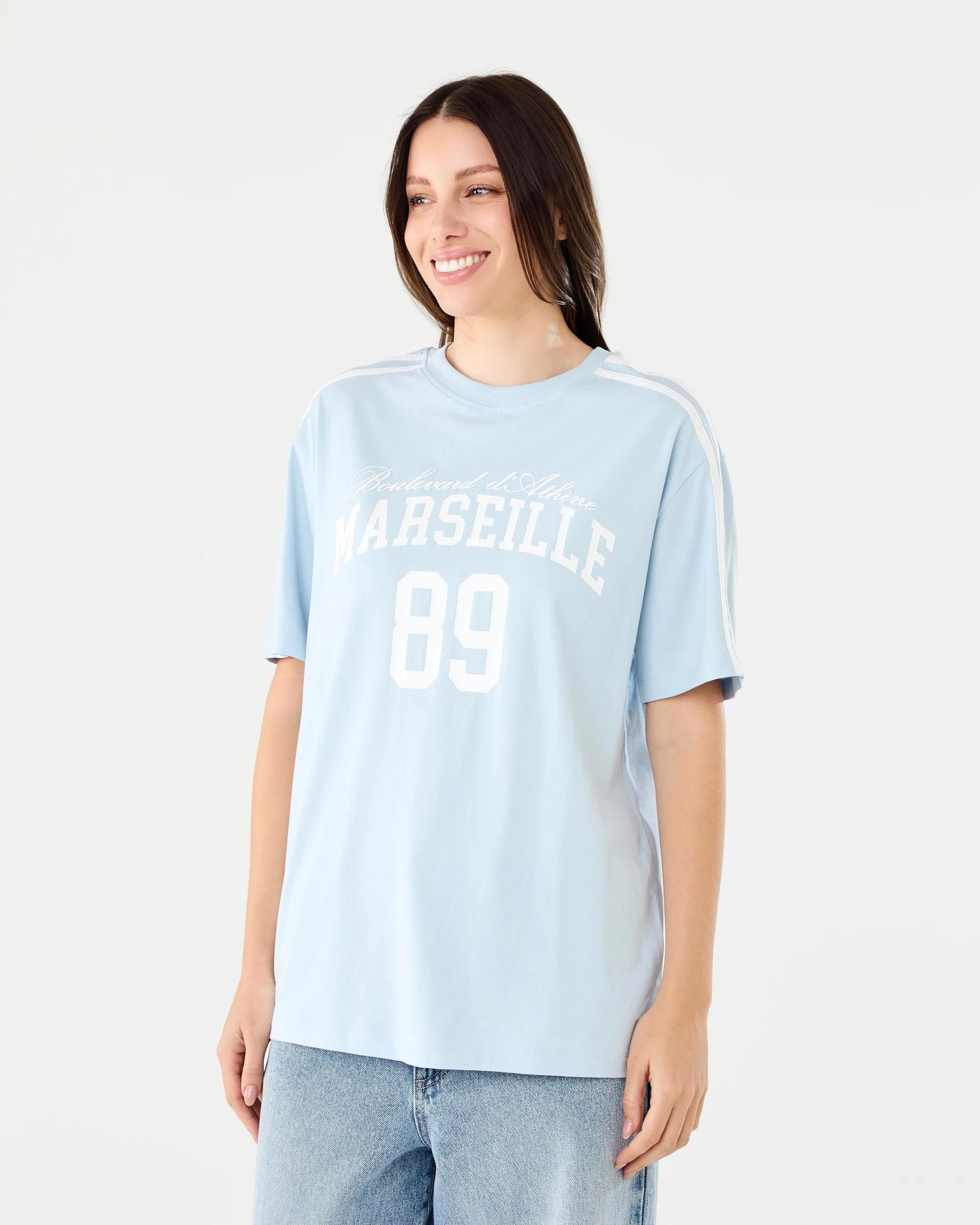 2 Short Sleeve Oversized Boyfriend T-shirt Marseille, 2 of 6