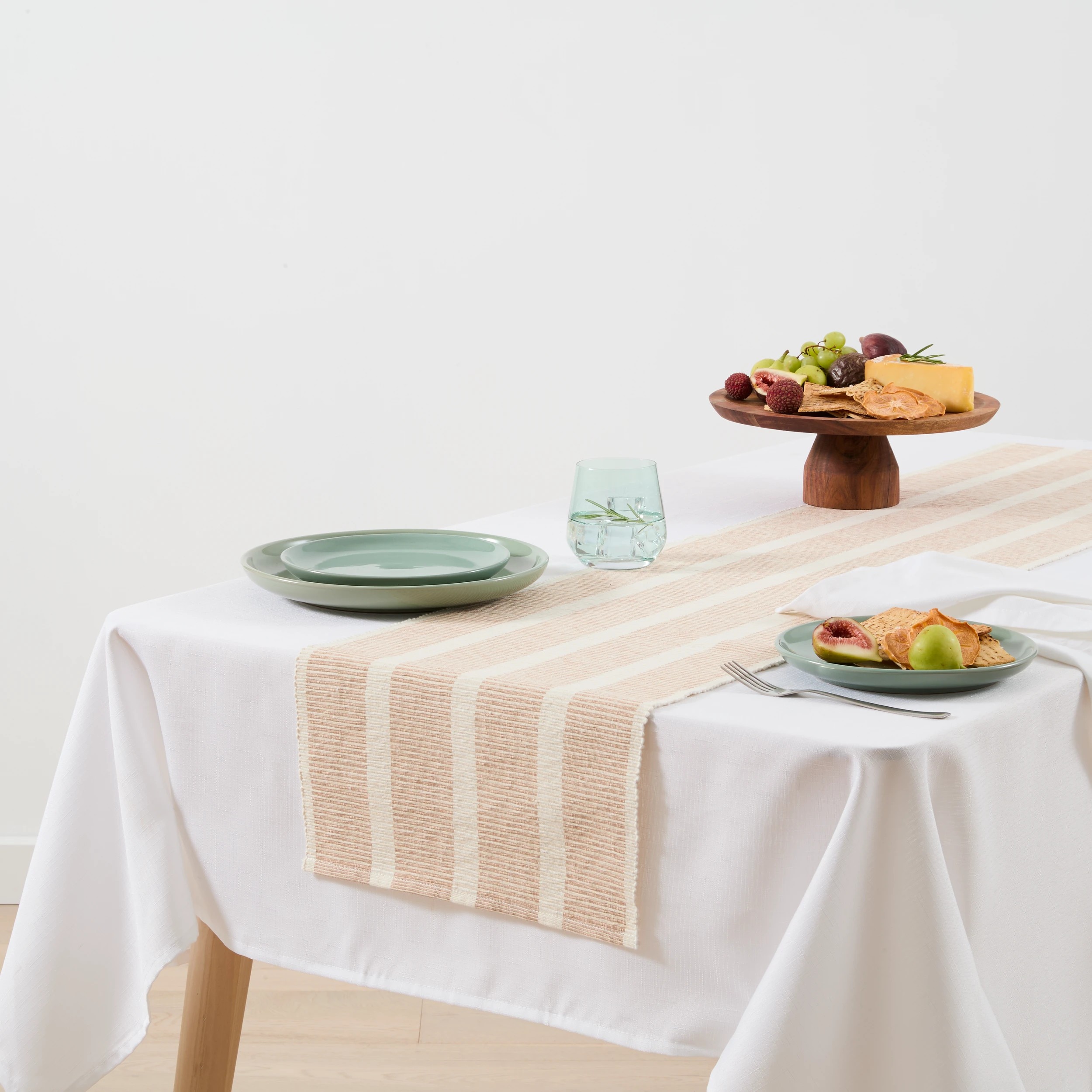 1 Sand Ribbed Table Runner, 1 of 6