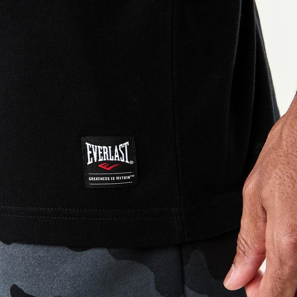 6 Everlast Mens Camo Crew Neck T-shirt Black, 6 of 7