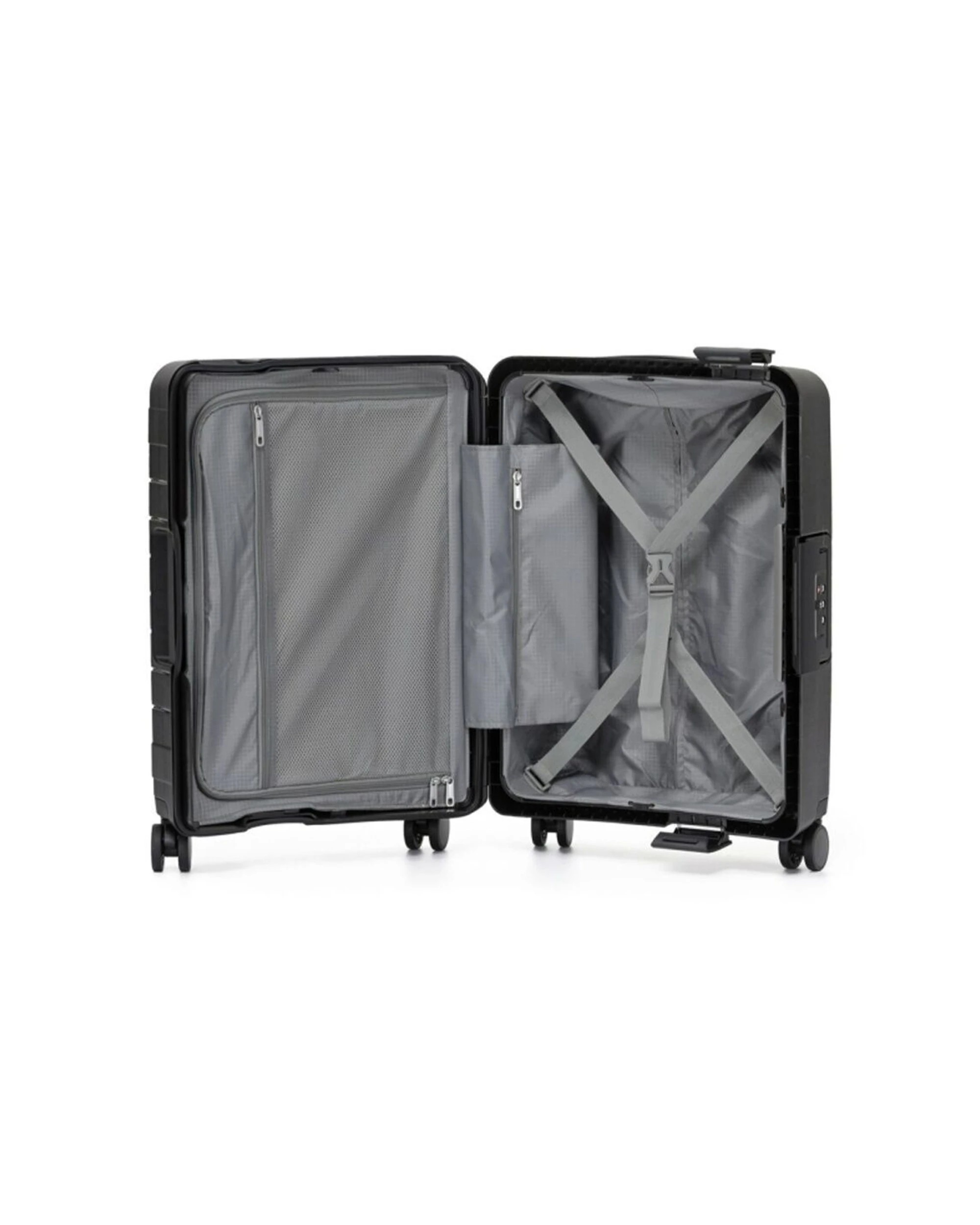 3 Tosca Vault Hard Shell Travel Onboard/Carry-On Luggage With Lock - Black, 3 of 3