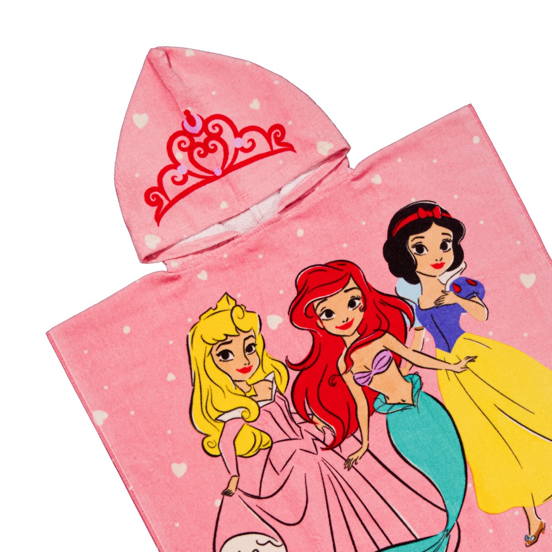 2 Disney Princess Cotton Hooded Towel, 2 of 4