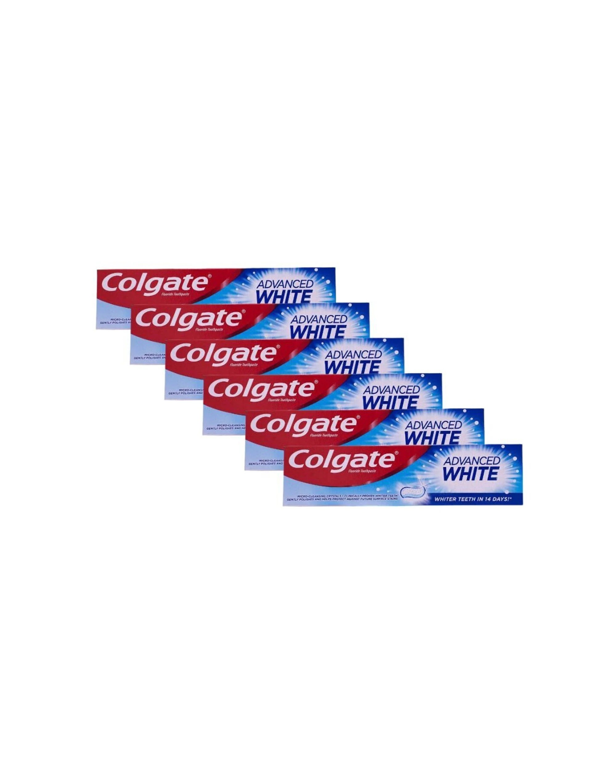 1 Colgate 6PK Toothpaste Advance Fluoride Tube Teeth Cleaner 147g - Multi, 1 of 6