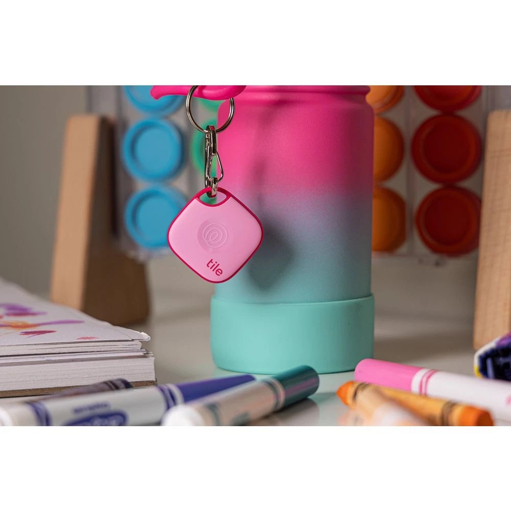 7 Tile Mate Bluetooth Tracker 2024 Light Pink/Hot Pink, 7 of 8