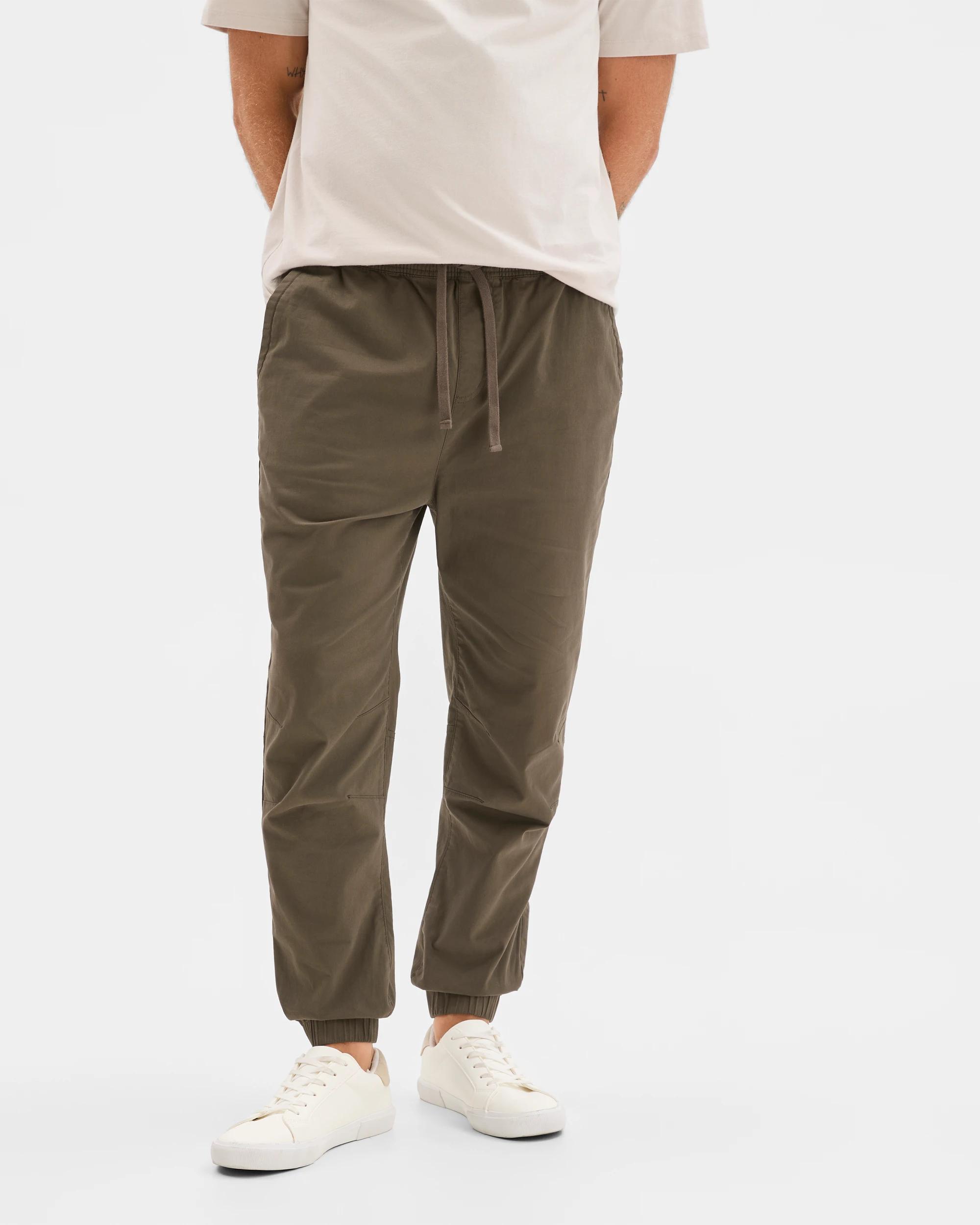 3 Target Man Australian Cotton Woven Jogger Pants DARK OLIVE, 3 of 6