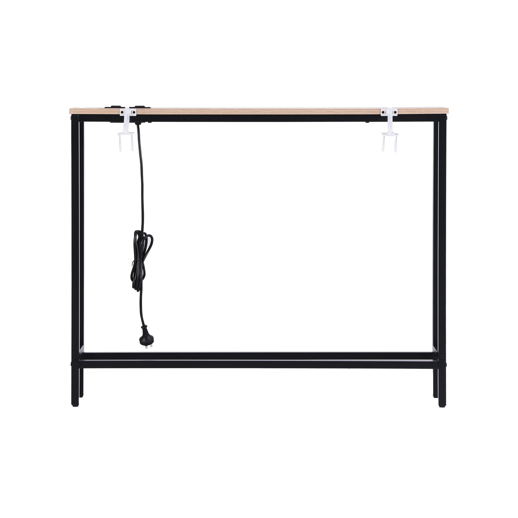 3 Artiss Console Table Entryway Hallway Narrow Display Desk Charging Station 100CM Wood - Multi, 3 of 9
