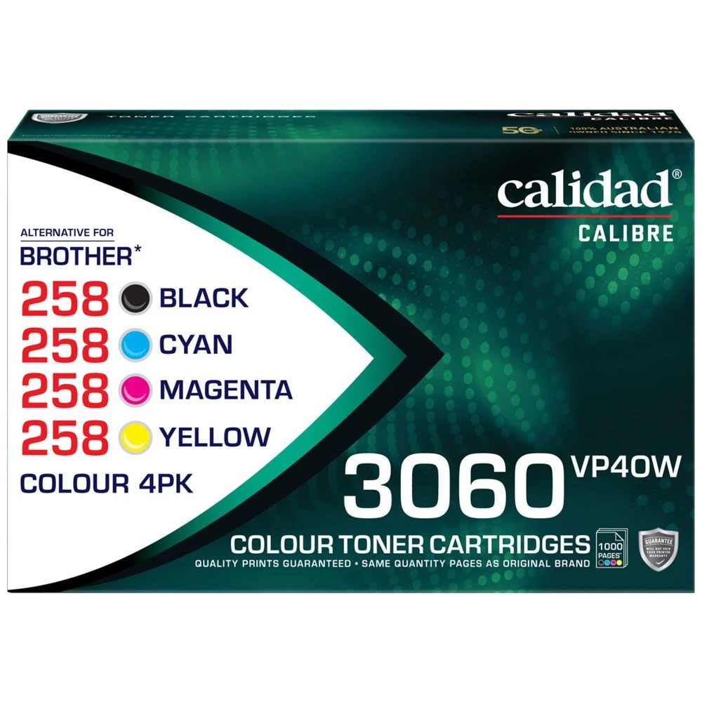 1 Calidad Brother TN258 Black and Colour 4 Pack, 1 of 7