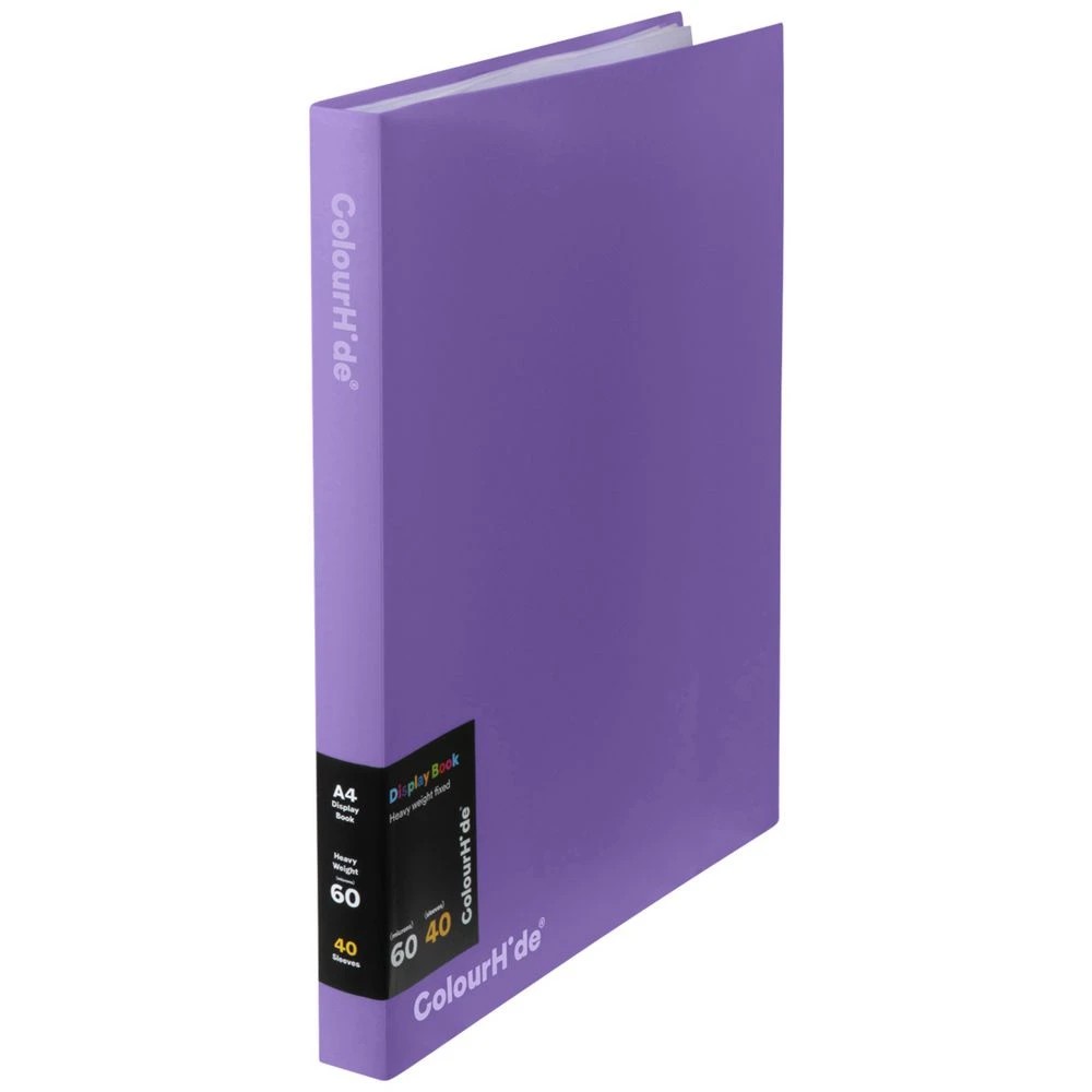 1 ColourHide Fixed Display Book Lavender 40 Pockets, 1 of 4