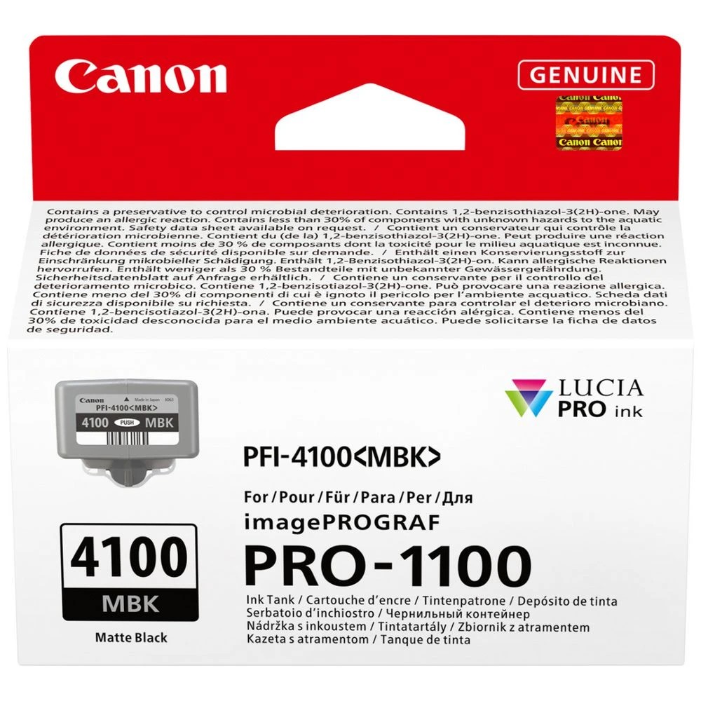 1 Canon PFI-4100 Matte Black Ink, 1 of 3