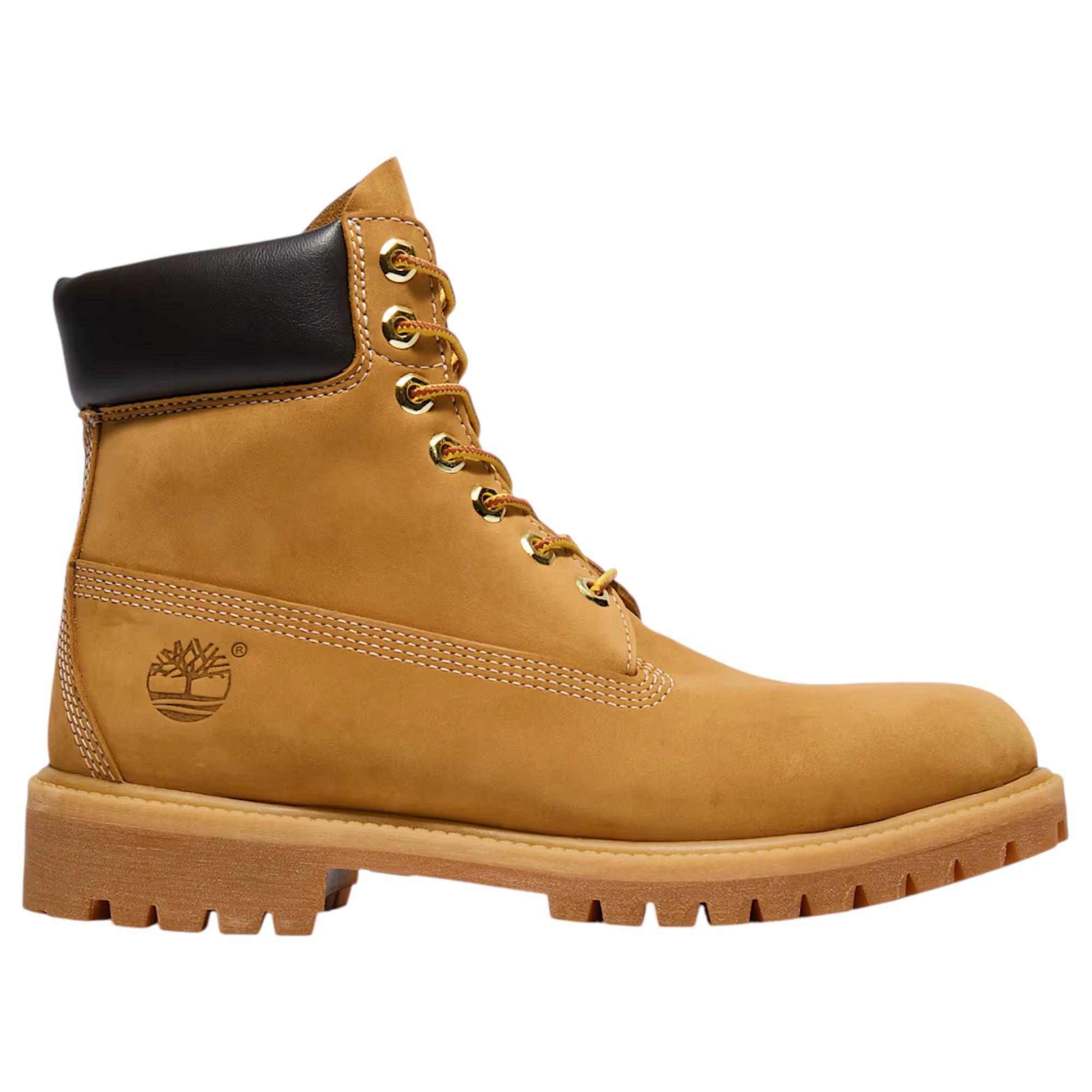 1 Timberland Mens 6-Inch Premium Waterproof Nubuck Wide Boot WHEAT, 1 of 7