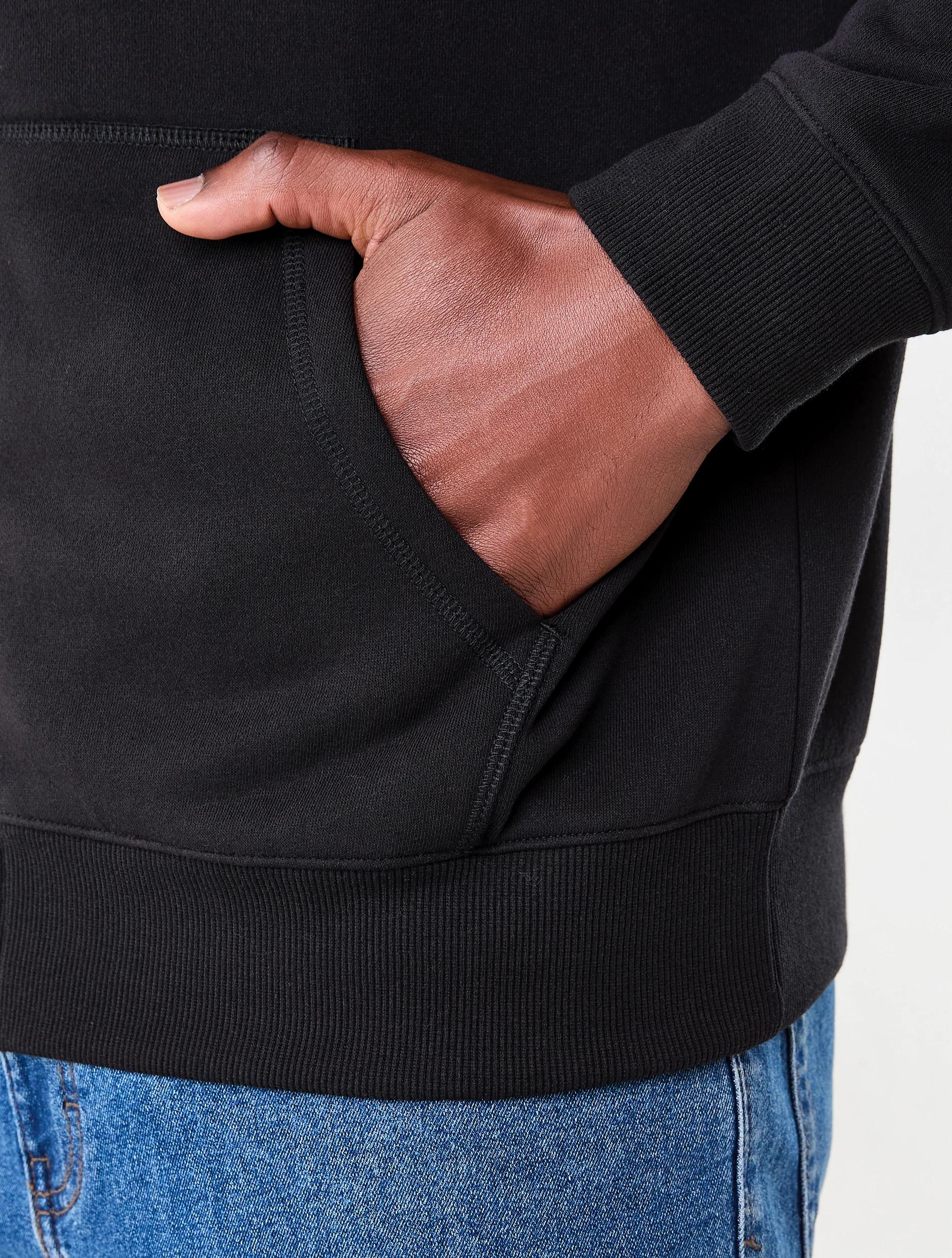 7 Zip Through Hoodie Black, 7 of 7