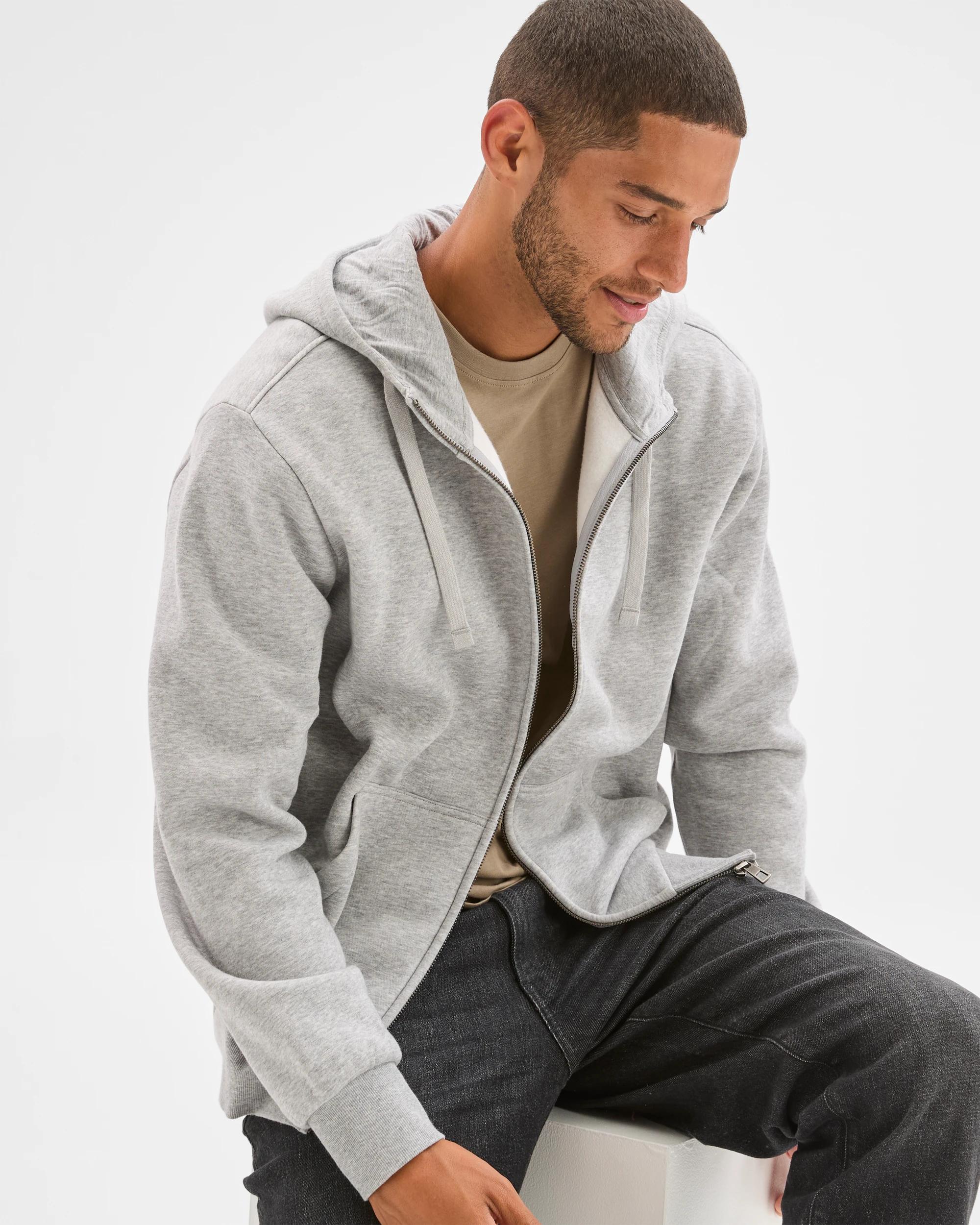 2 Target Man Zip Thru Hoodie GREY MARLE, 2 of 7